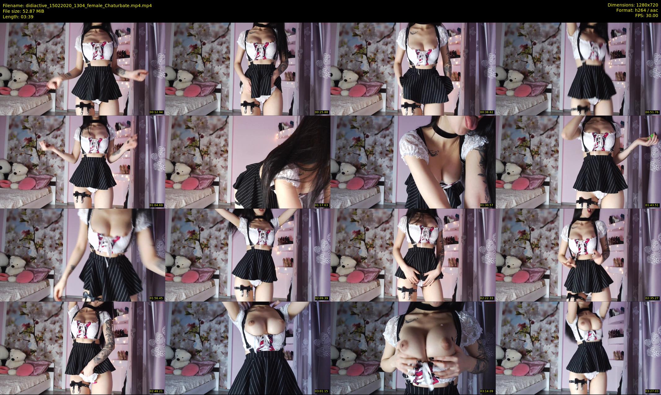 didiactive — 4 minute Chaturbate female cam show recording, 720p, Feb 15, 2020