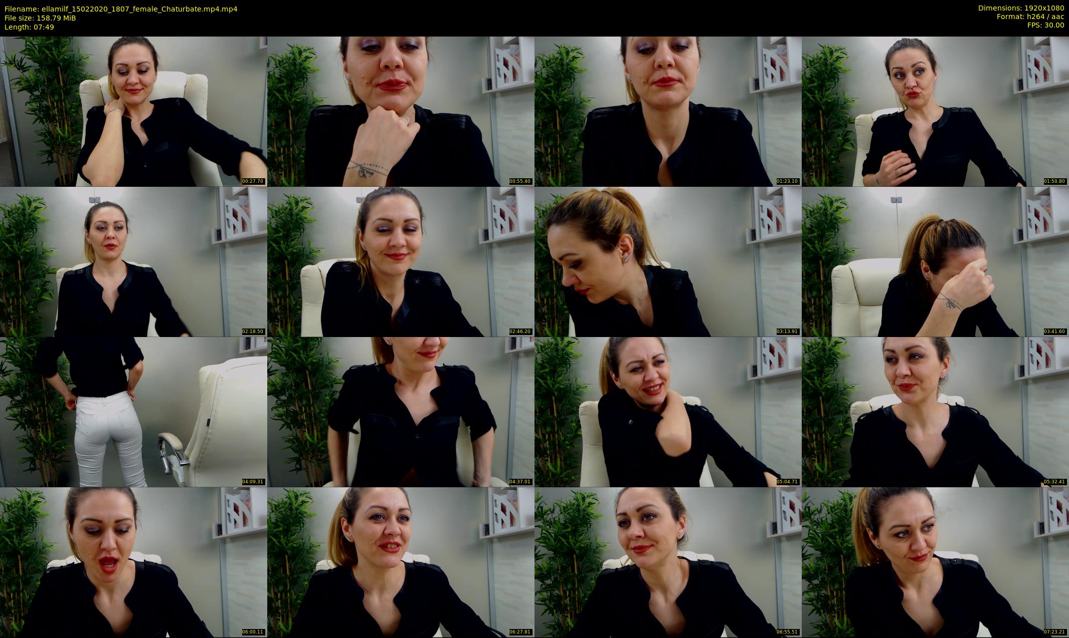 ellamilf — 8 minute Chaturbate female cam show recording, 1080p, Feb 15, 2020