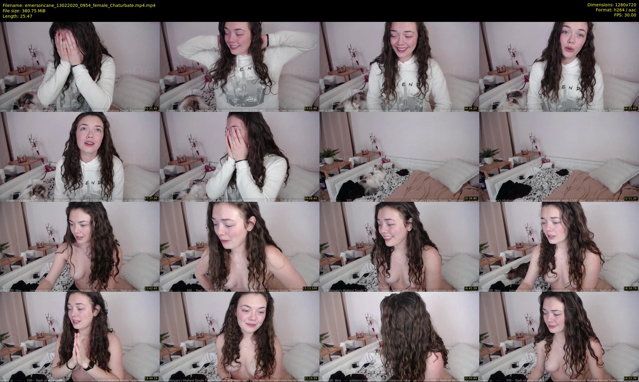 emersoncane — 26 minute Chaturbate female cam show recording, 720p, Feb 13, 2020