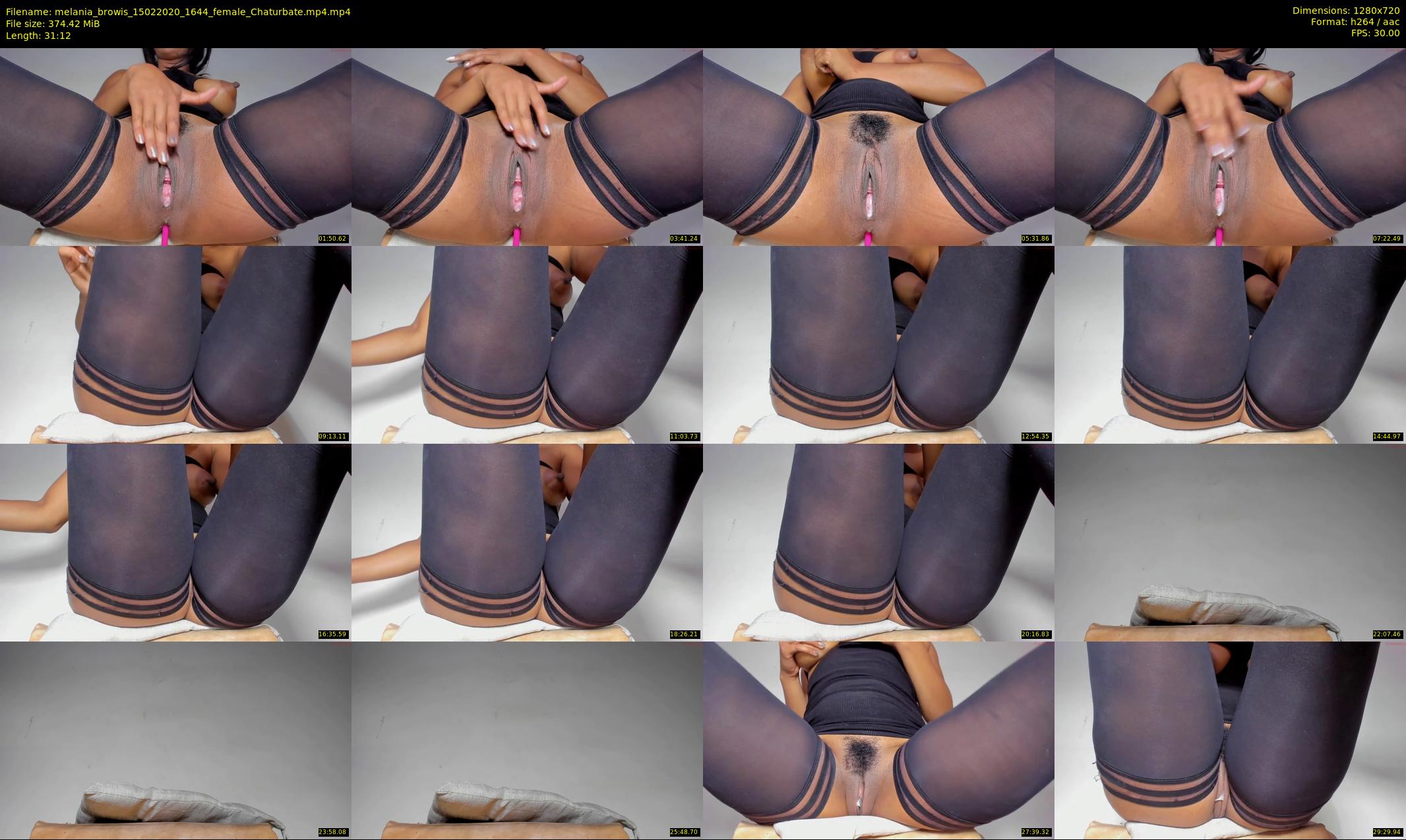 melania_browis — 32 minute Chaturbate female cam show recording, 720p, Feb 15, 2020