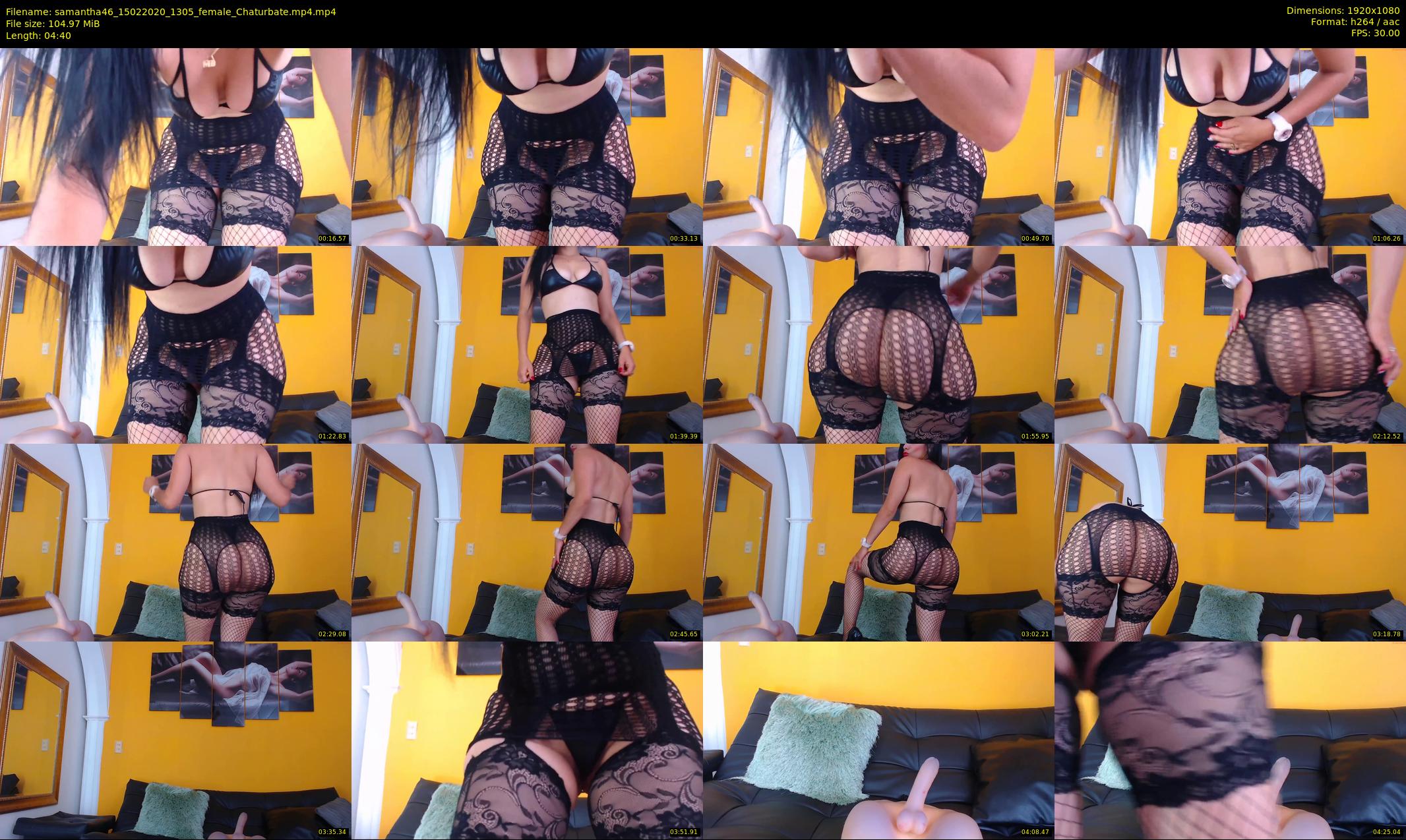 samantha46 — 5 minute Chaturbate female cam show recording, 1080p, Feb 15, 2020
