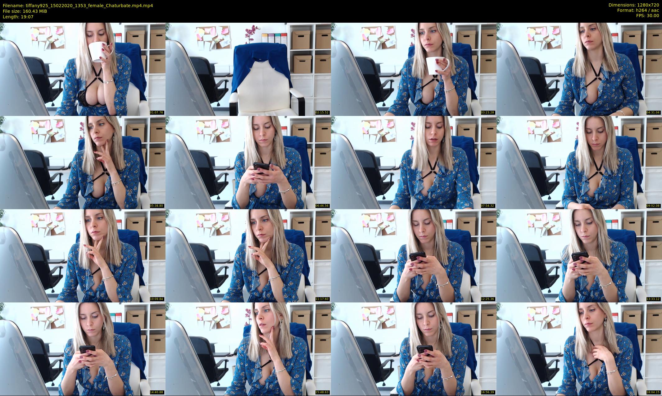 tiffany925 — 20 minute Chaturbate female cam show recording, 720p, Feb 15, 2020