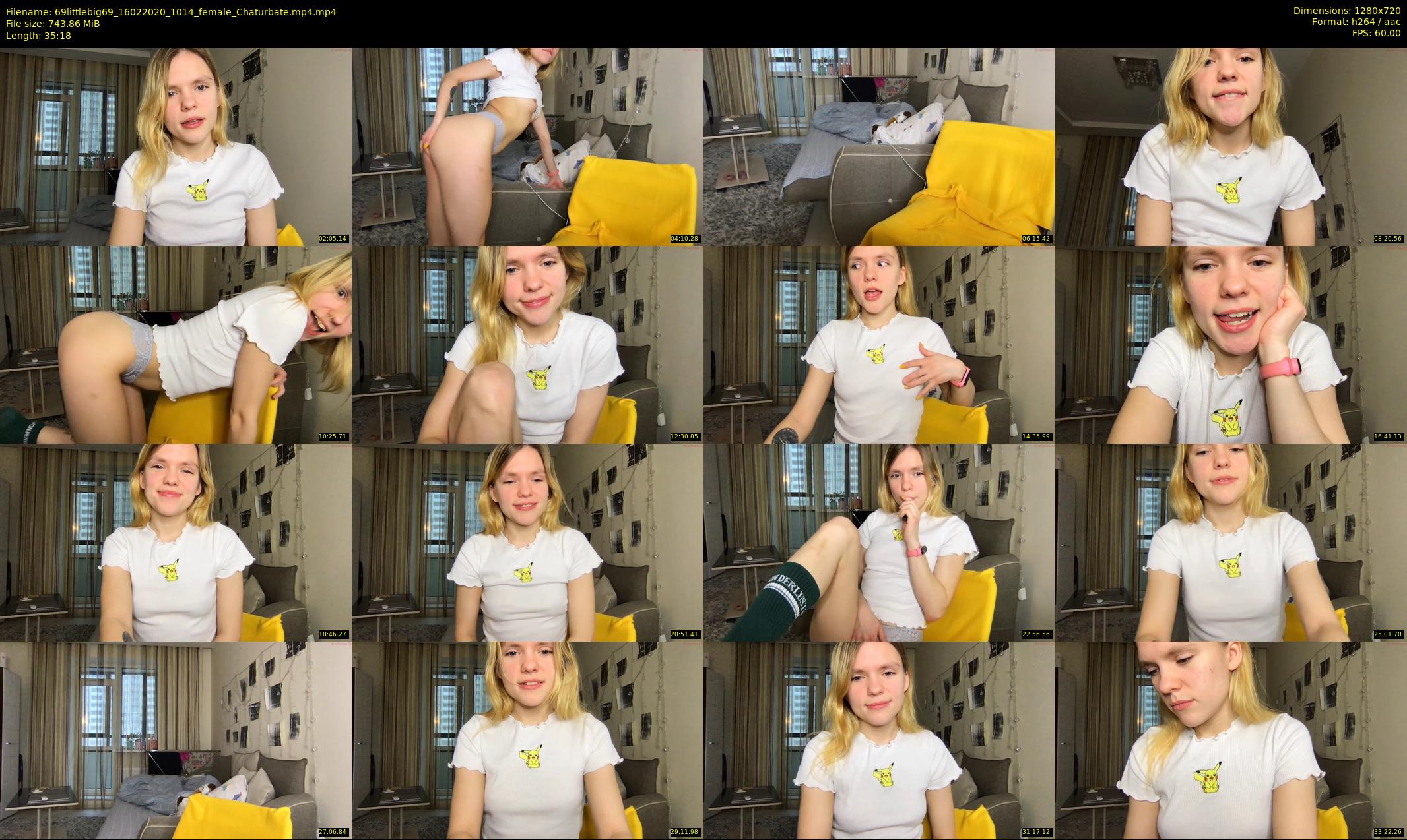 69littlebig69 — 36 minute Chaturbate couple cam show recording, 720p, Feb 16, 2020