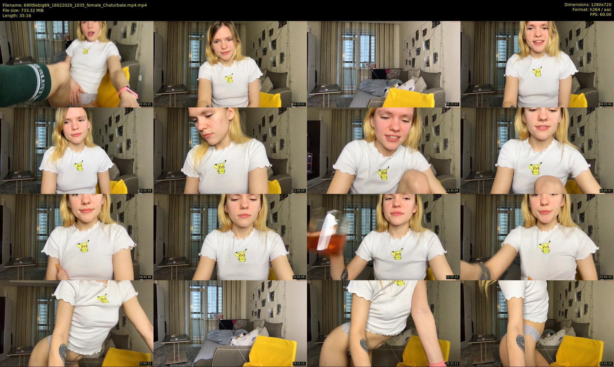 69littlebig69 — 36 minute Chaturbate couple cam show recording, 720p, Feb 16, 2020