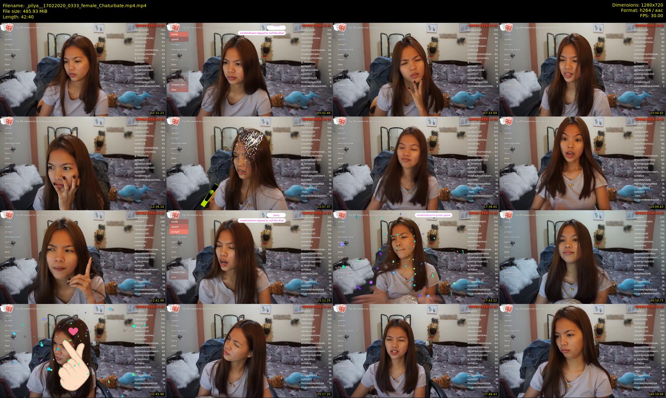 _pilya_ — 43 minute Chaturbate female cam show recording, 720p, Feb 17, 2020