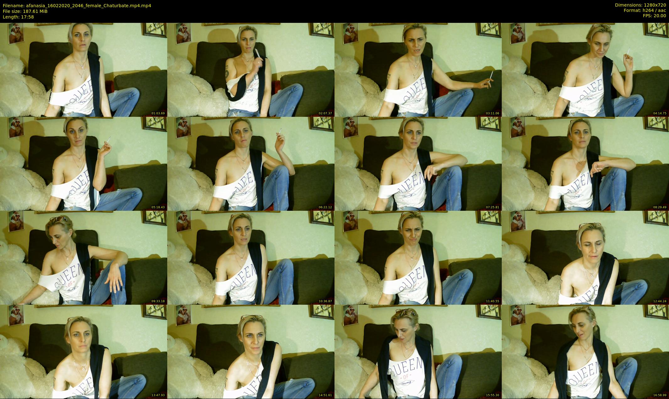 afanasia — 18 minute Chaturbate female cam show recording, 720p, Feb 16, 2020