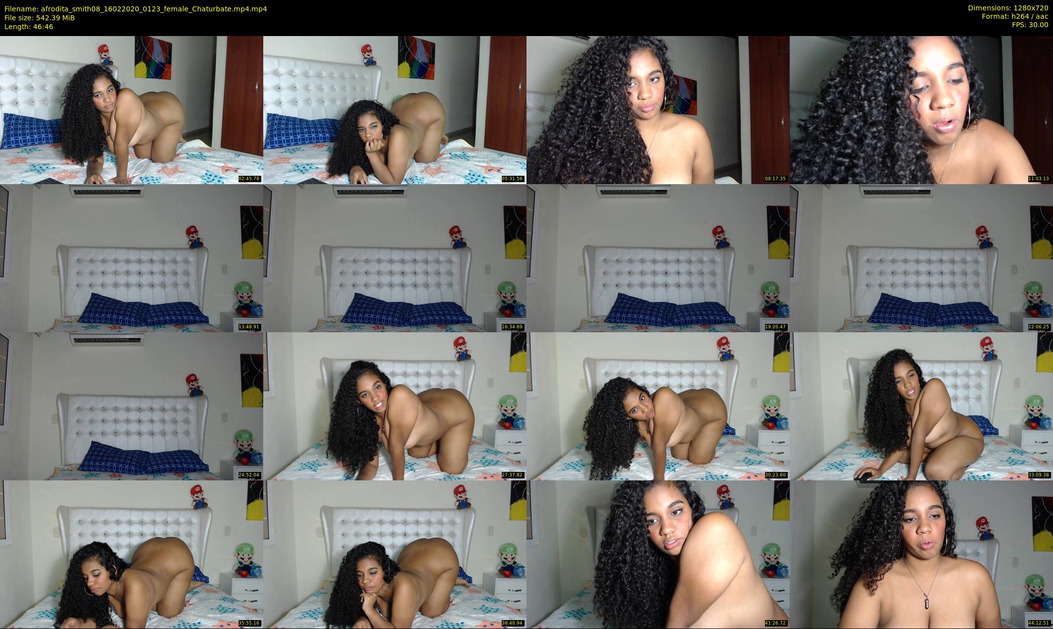 afrodita_smith08 — 47 minute Chaturbate female cam show recording, 720p, Feb 16, 2020