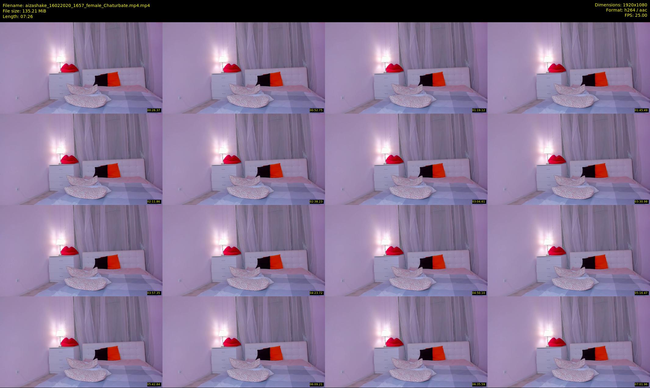aizashake — 8 minute Chaturbate female cam show recording, 1080p, Feb 16, 2020