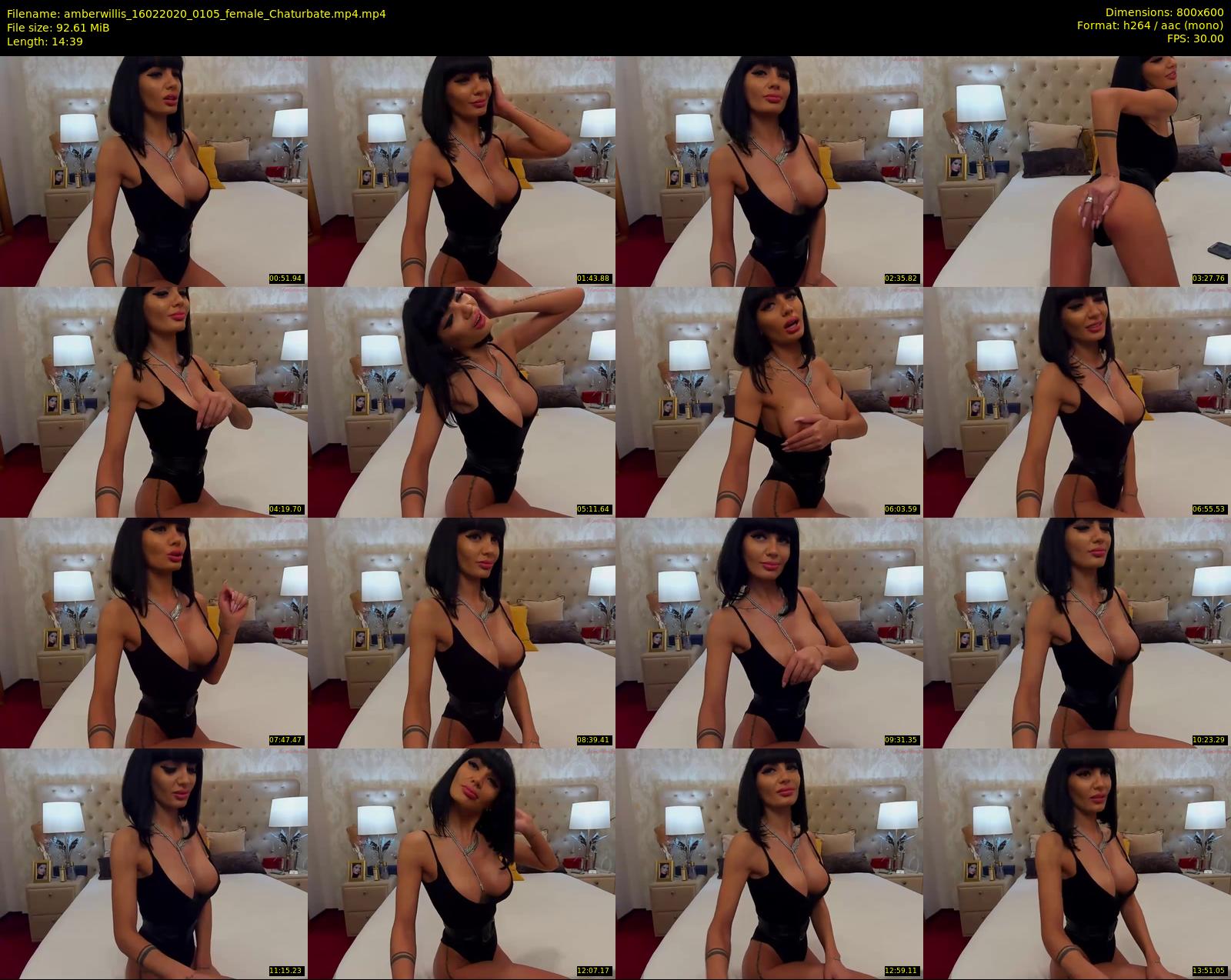 amberwillis — 15 minute Chaturbate female cam show recording, 480p, Feb 16, 2020