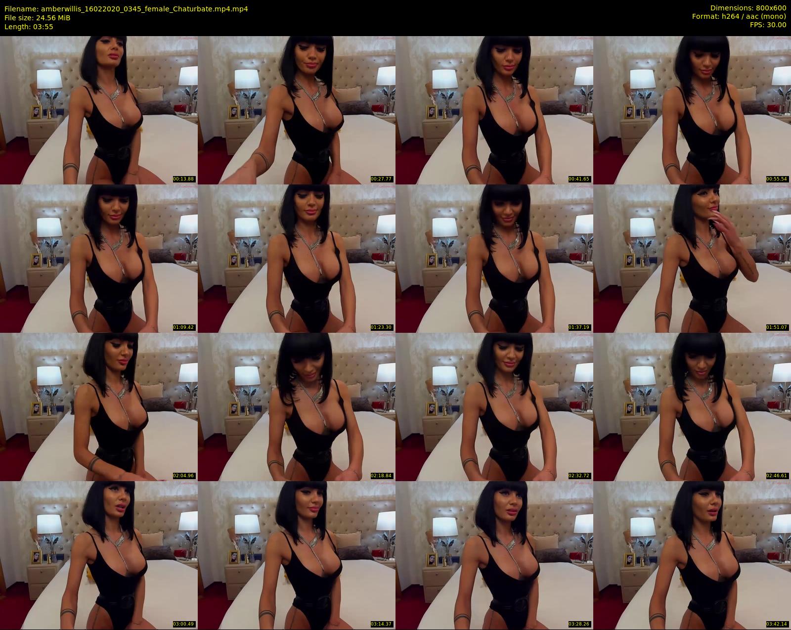 amberwillis — 4 minute Chaturbate female cam show recording, 480p, Feb 16, 2020