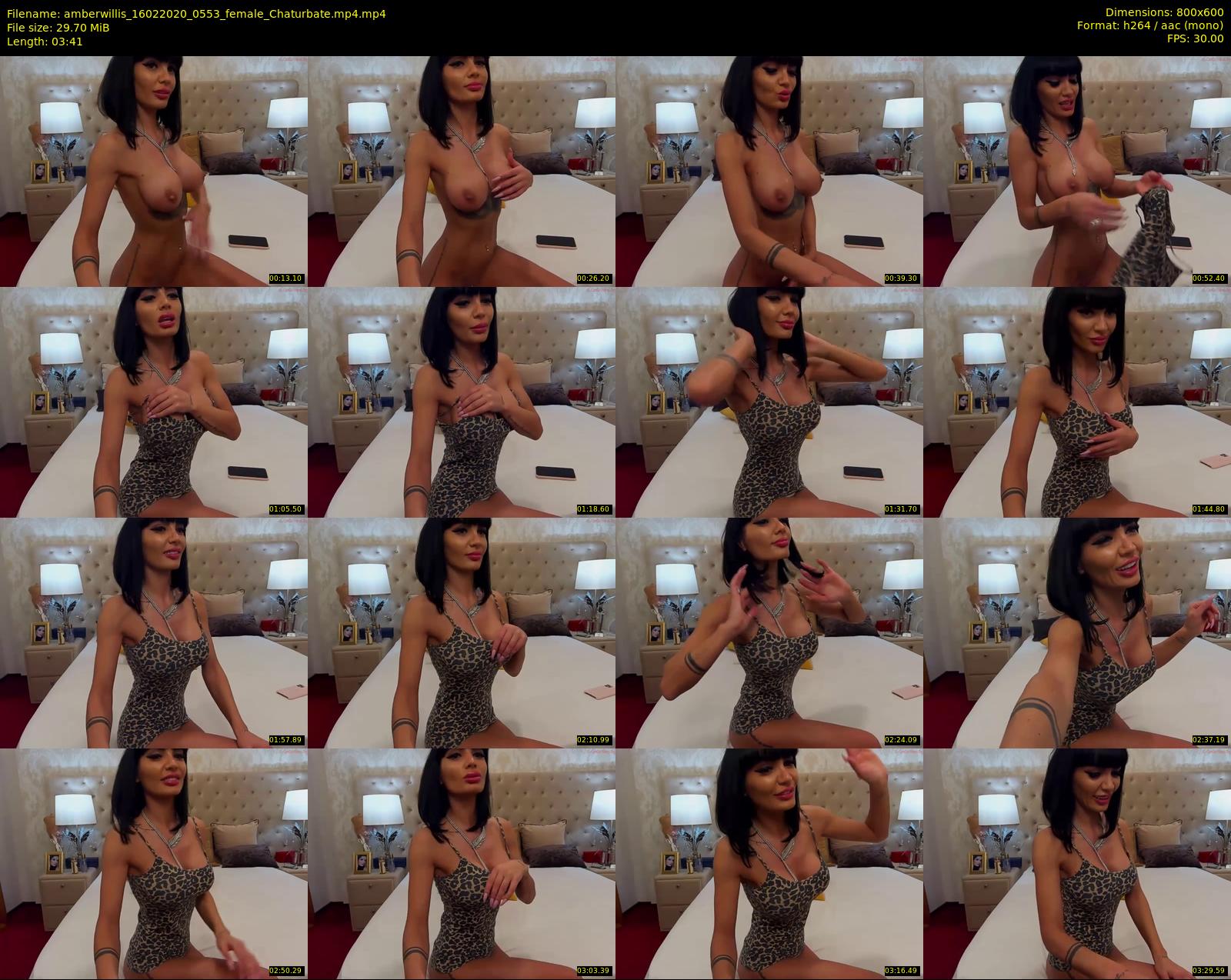 amberwillis — 4 minute Chaturbate female cam show recording, 480p, Feb 16, 2020