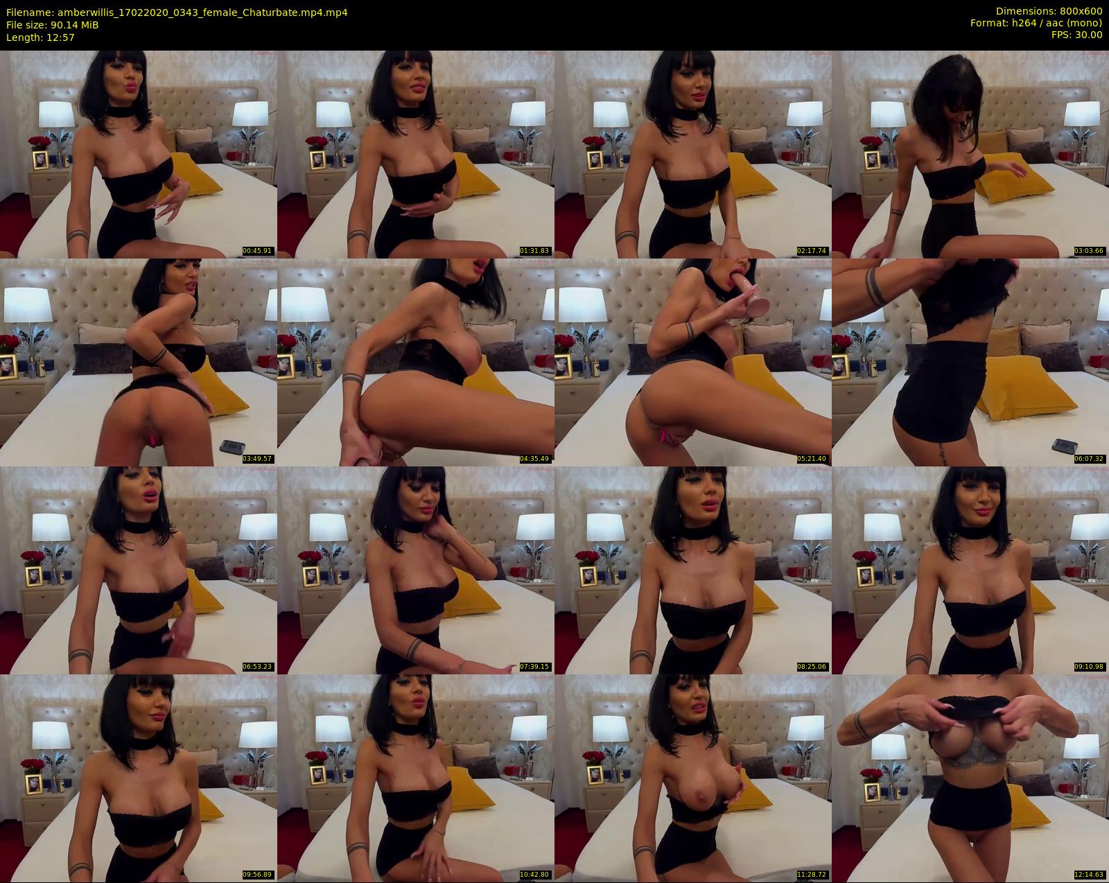 amberwillis — 13 minute Chaturbate female cam show recording, 480p, Feb 17, 2020