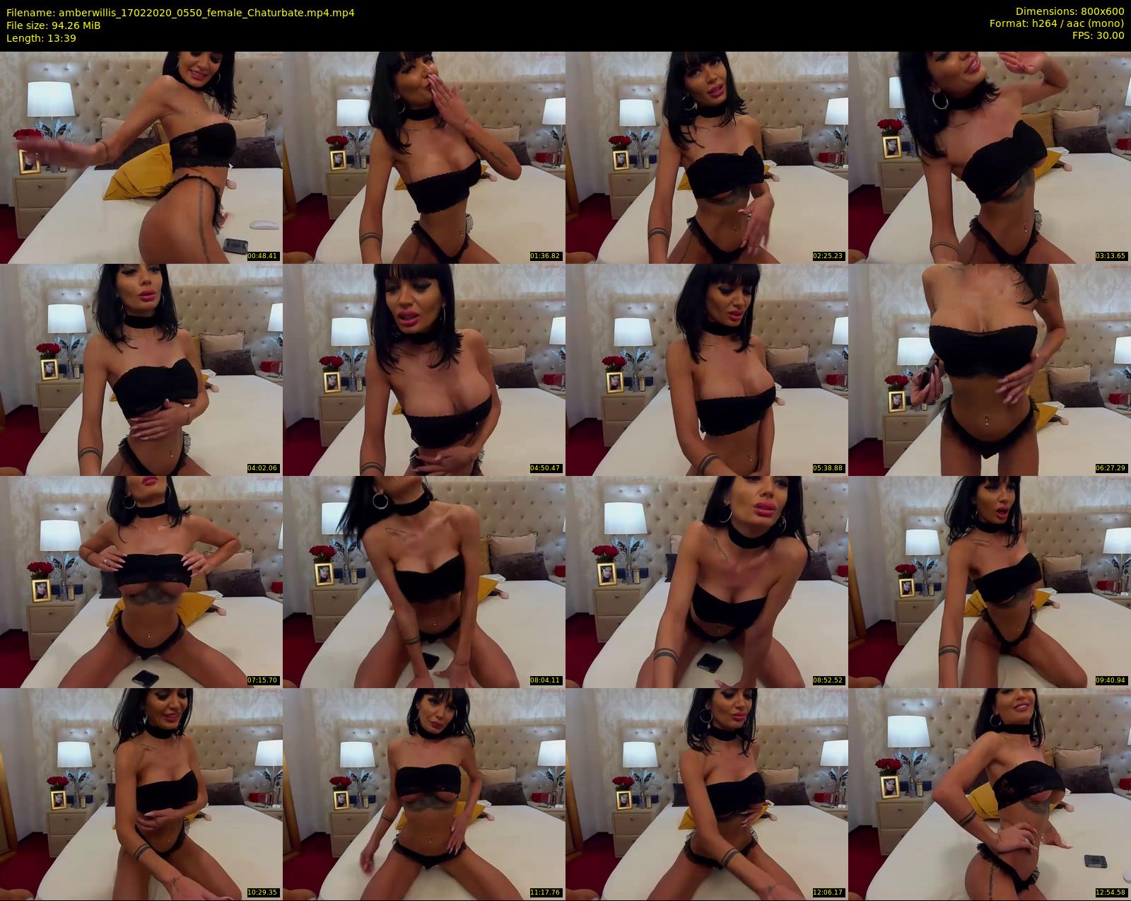 amberwillis — 14 minute Chaturbate female cam show recording, 480p, Feb 17, 2020