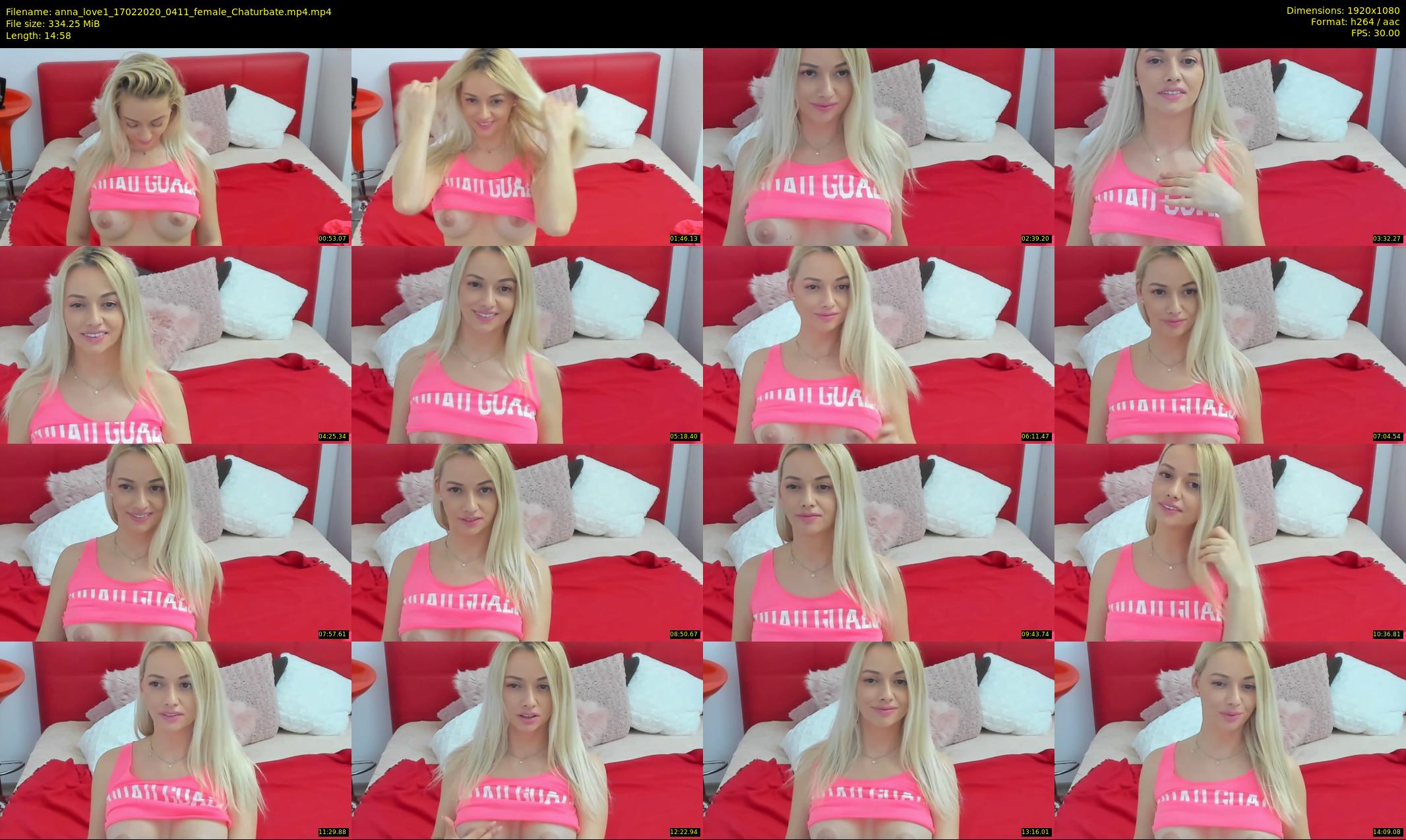 anna_love1 — 15 minute Chaturbate female cam show recording, 1080p, Feb 17, 2020