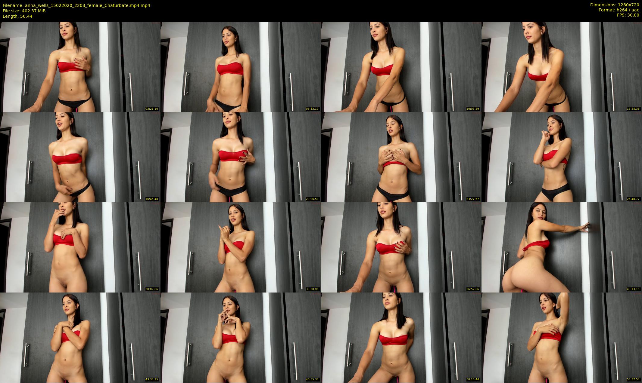 anna_wells — 57 minute Chaturbate female cam show recording, 720p, Feb 15, 2020