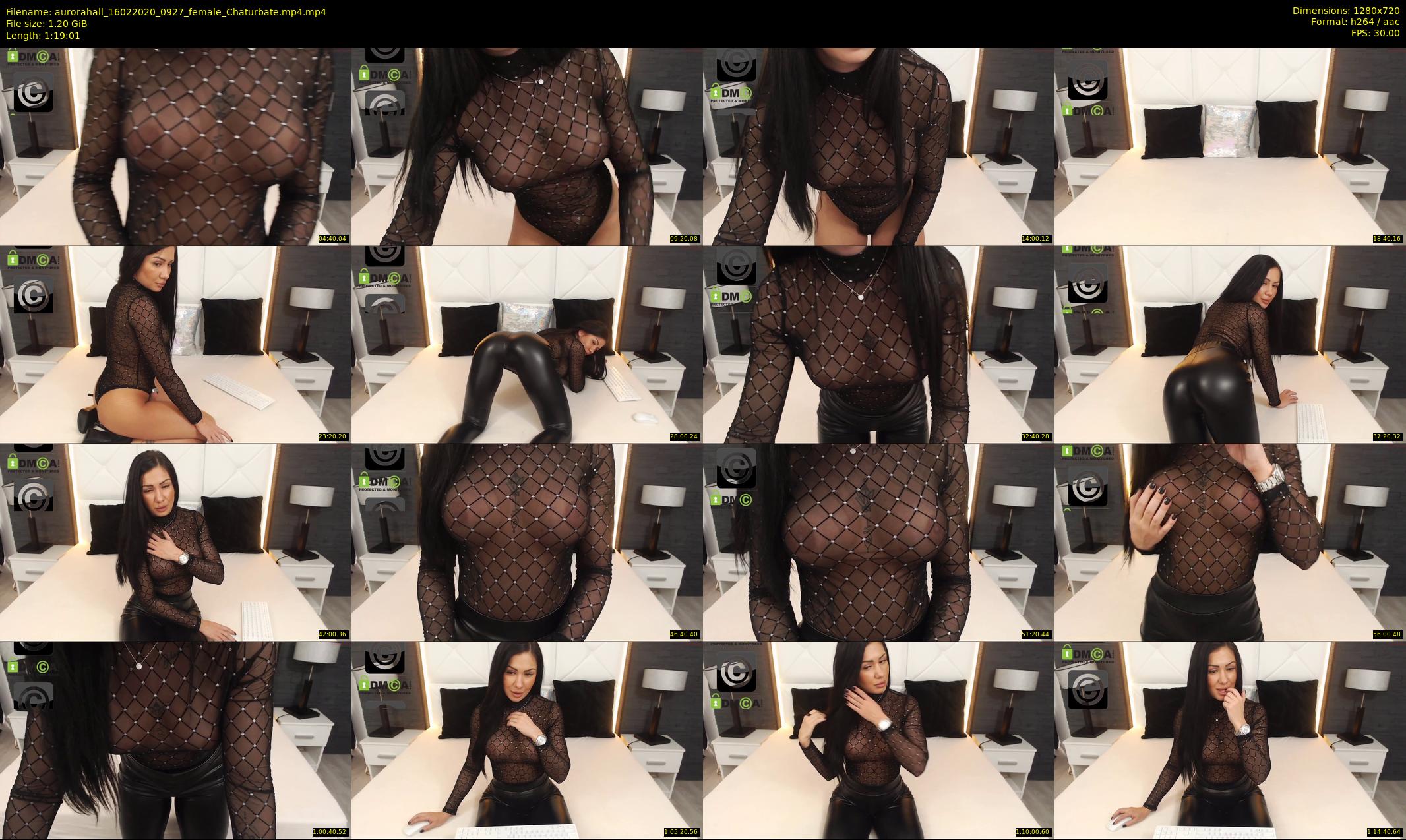 aurorahall — 80 minute Chaturbate female cam show recording, 720p, Feb 16, 2020