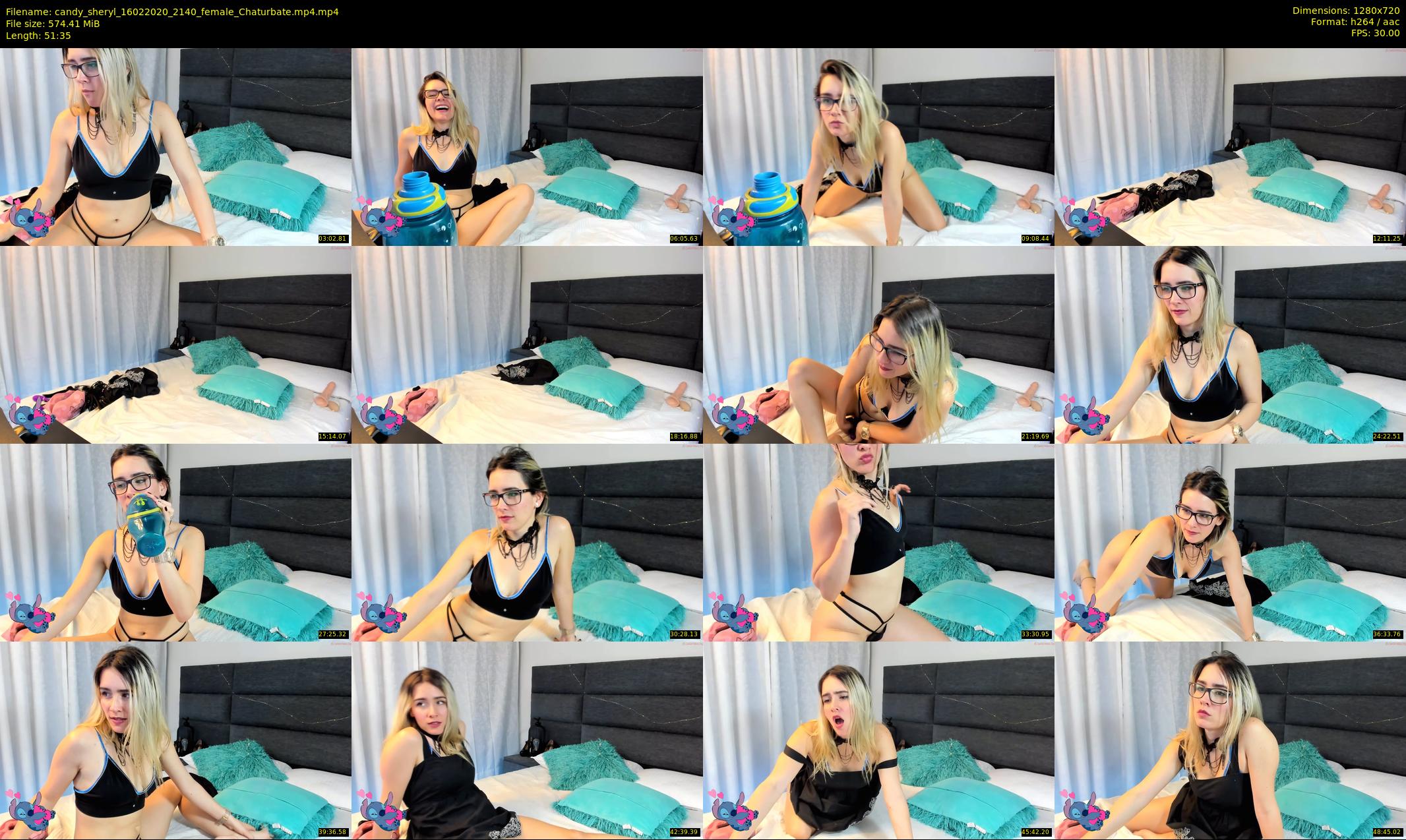 candy_sheryl — 52 minute Chaturbate female cam show recording, 720p, Feb 16, 2020