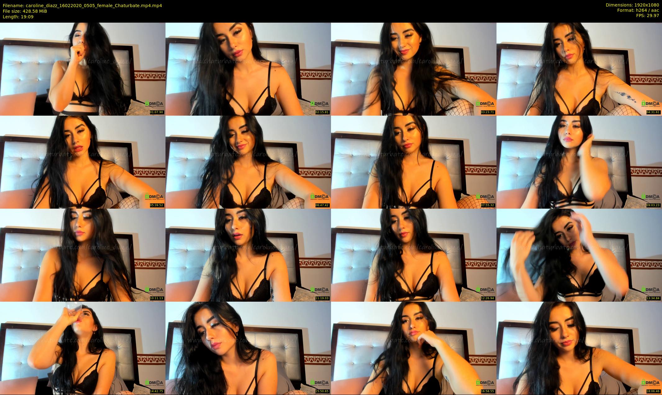 caroline_diazz — 20 minute Chaturbate female cam show recording, 1080p, Feb 16, 2020