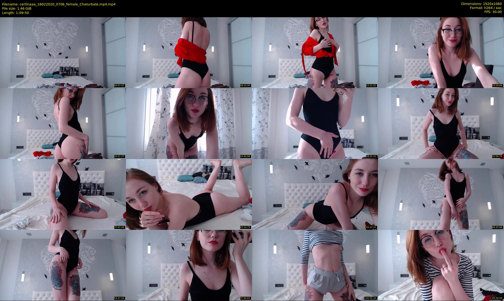 certinaaa — 70 minute Chaturbate female cam show recording, 1080p, Feb 16, 2020