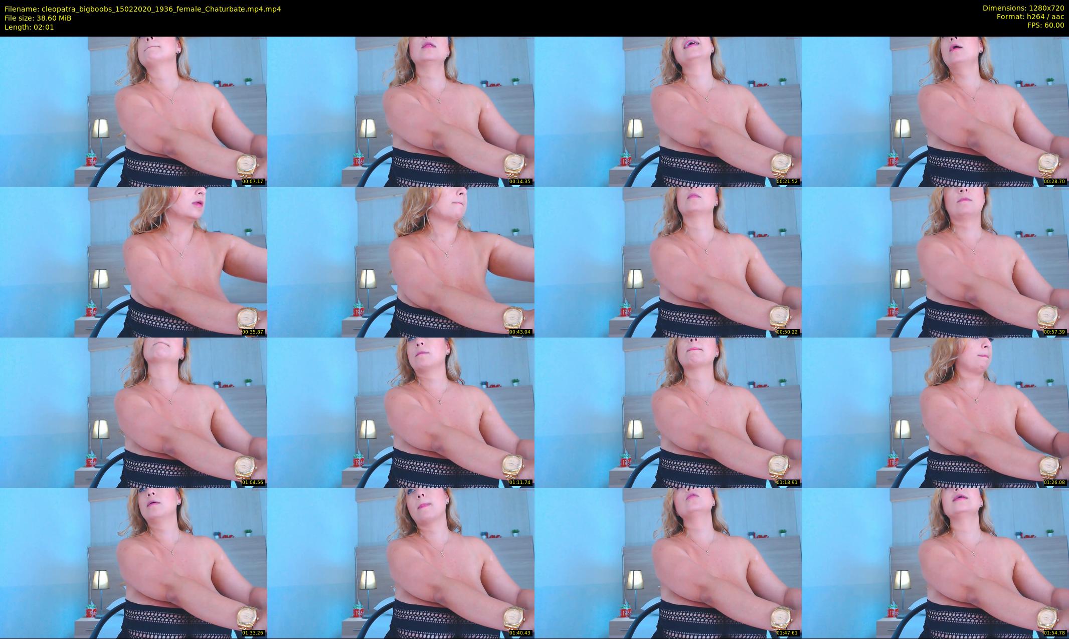 cleopatra_bigboobs — 3 minute Chaturbate female cam show recording, 720p, Feb 15, 2020