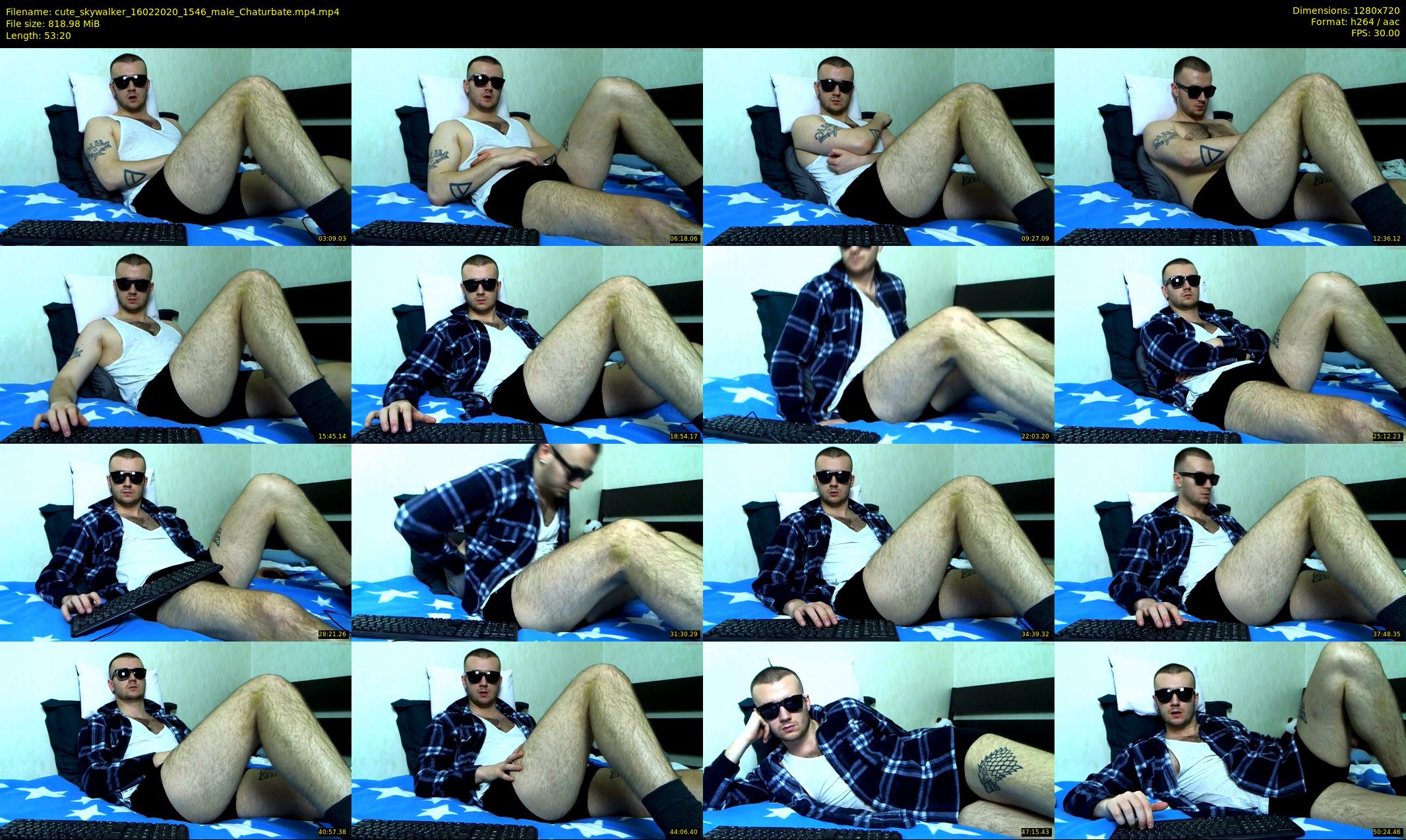 cute_skywalker — 54 minute Chaturbate male cam show recording, 720p, Feb 16, 2020