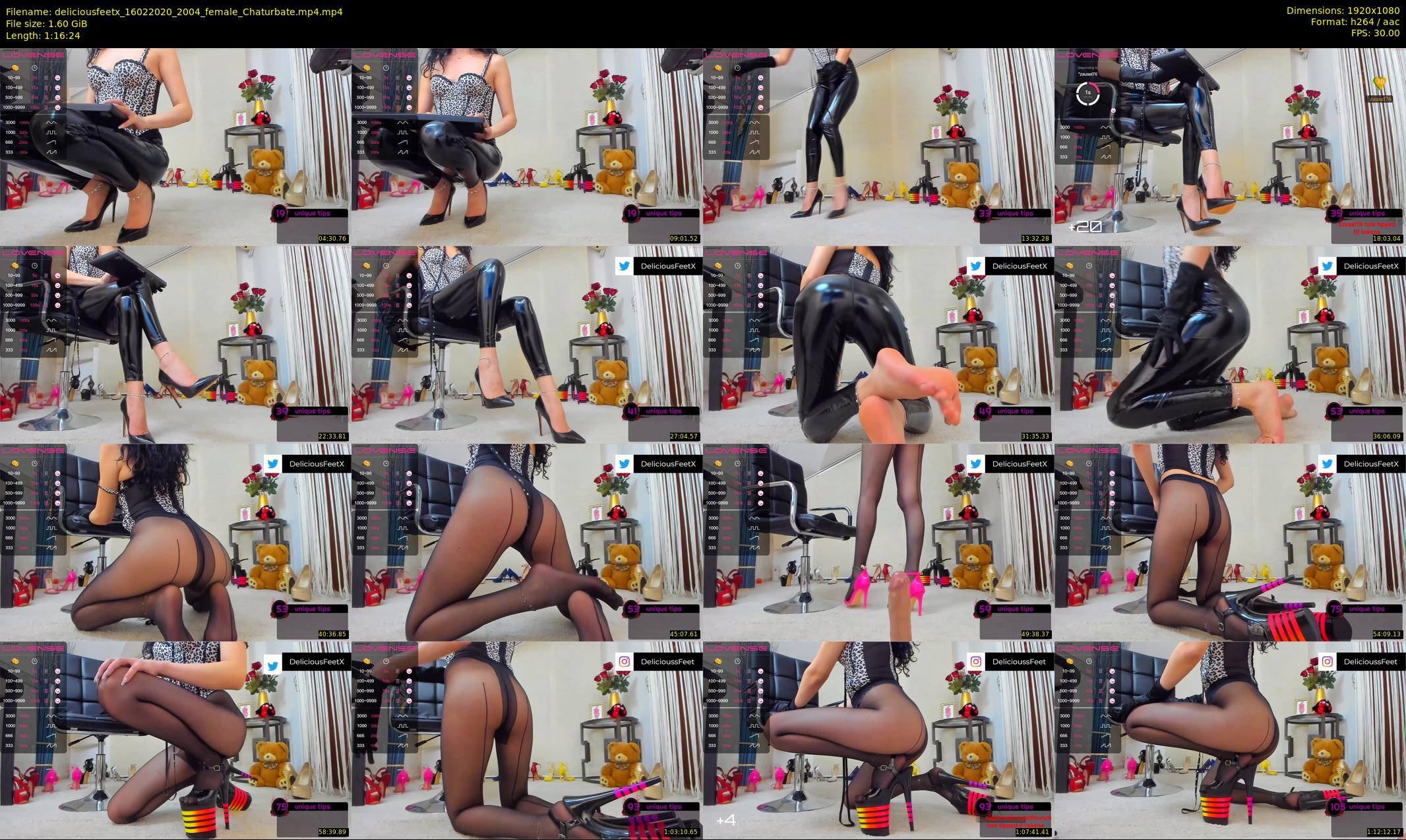 deliciousfeetx — 77 minute Chaturbate female cam show recording, 1080p, Feb 16, 2020