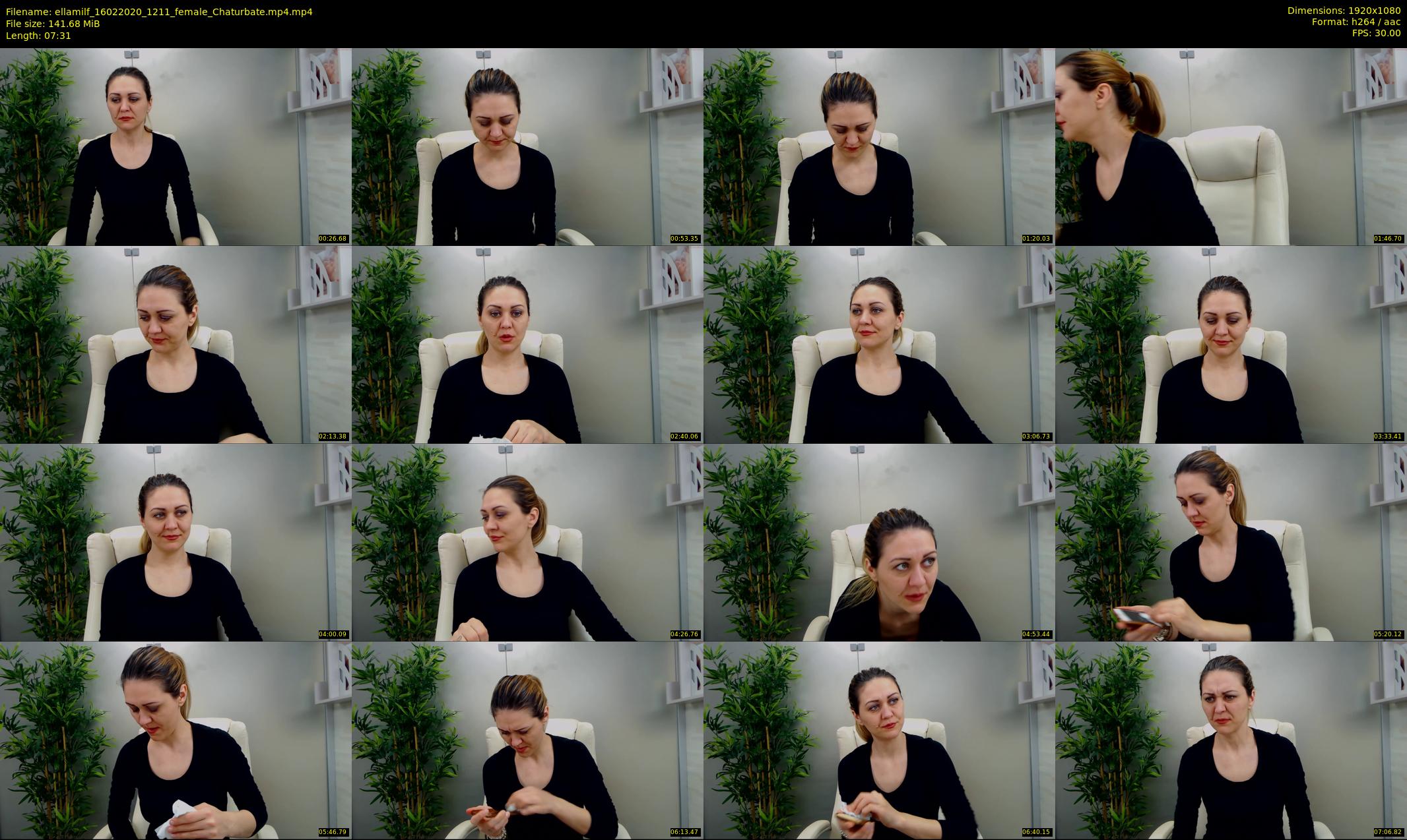 ellamilf — 8 minute Chaturbate female cam show recording, 1080p, Feb 16, 2020