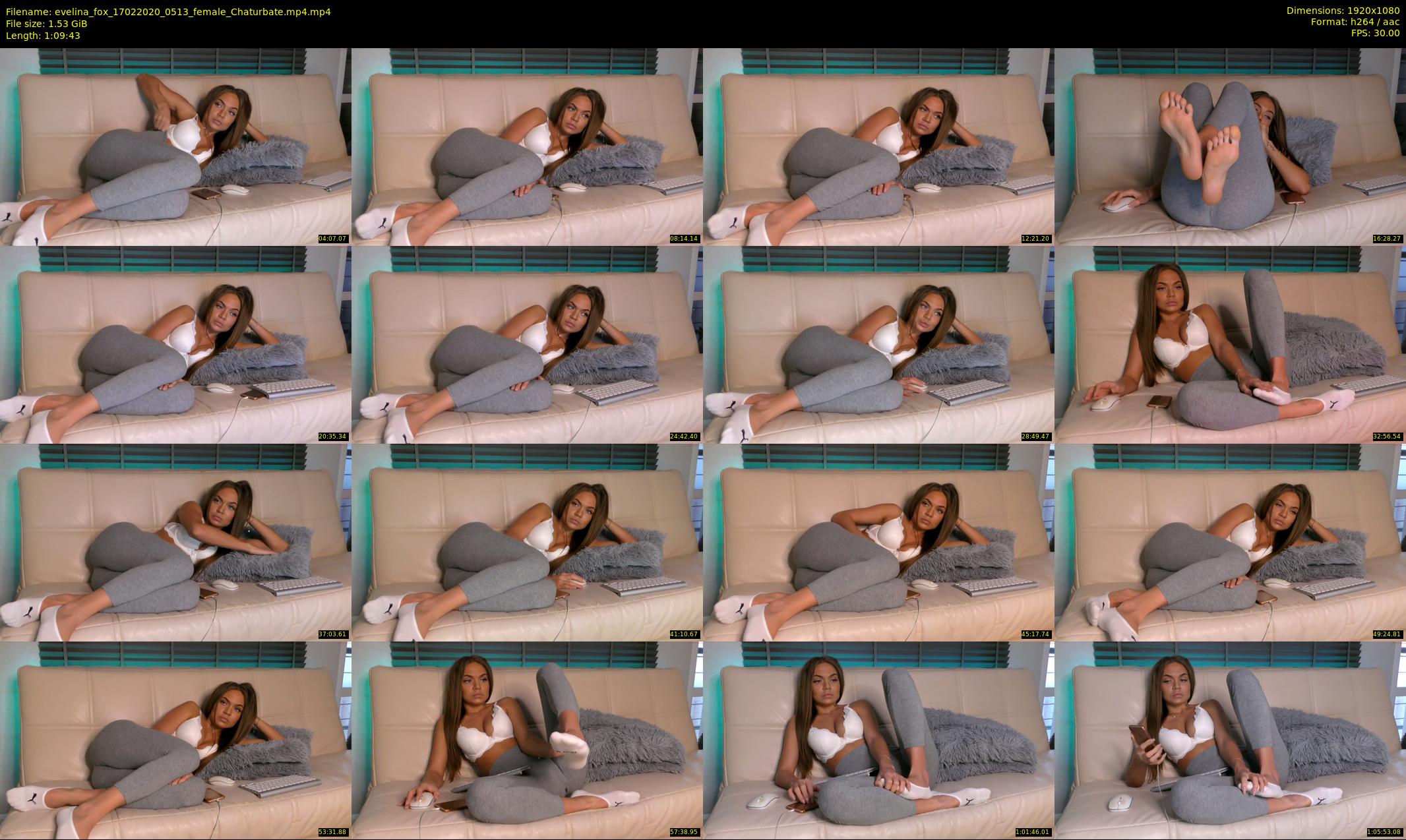 evelina_fox — 70 minute Chaturbate female cam show recording, 1080p, Feb 17, 2020