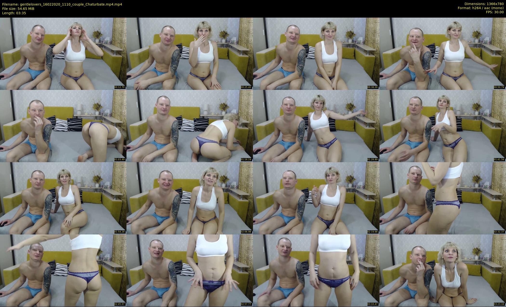 gentlelovers — 4 minute Chaturbate couple cam show recording, 720p, Feb 16, 2020