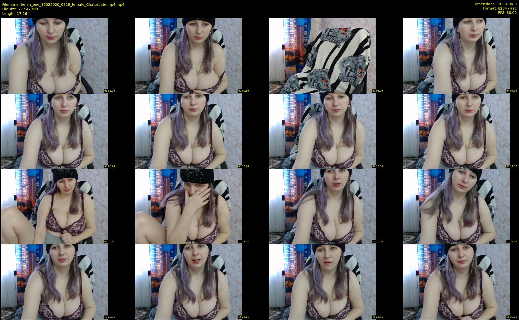 helen_bee — 18 minute Chaturbate female cam show recording, 1080p, Feb 16, 2020