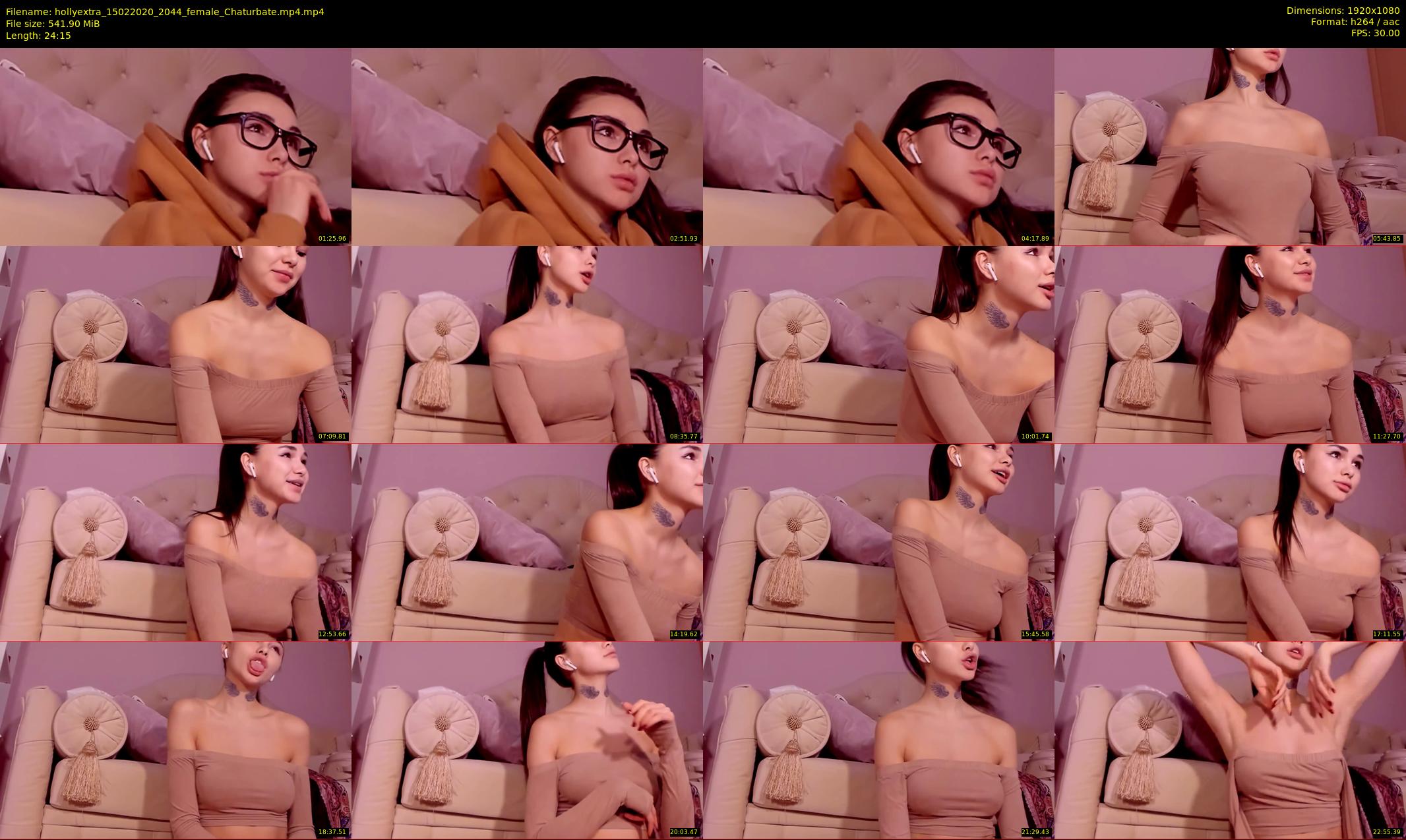 hollyextra — 25 minute Chaturbate female cam show recording, 1080p, Feb 15, 2020