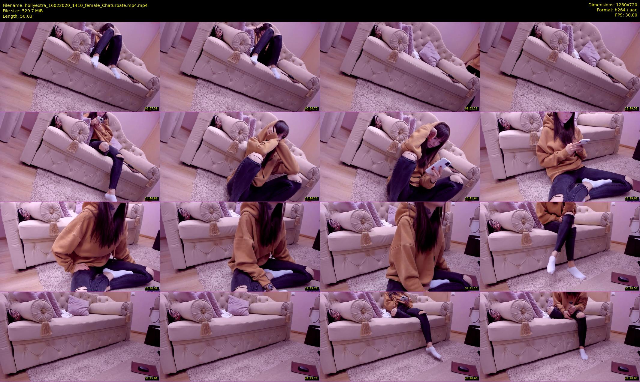 hollyextra — 51 minute Chaturbate female cam show recording, 720p, Feb 16, 2020