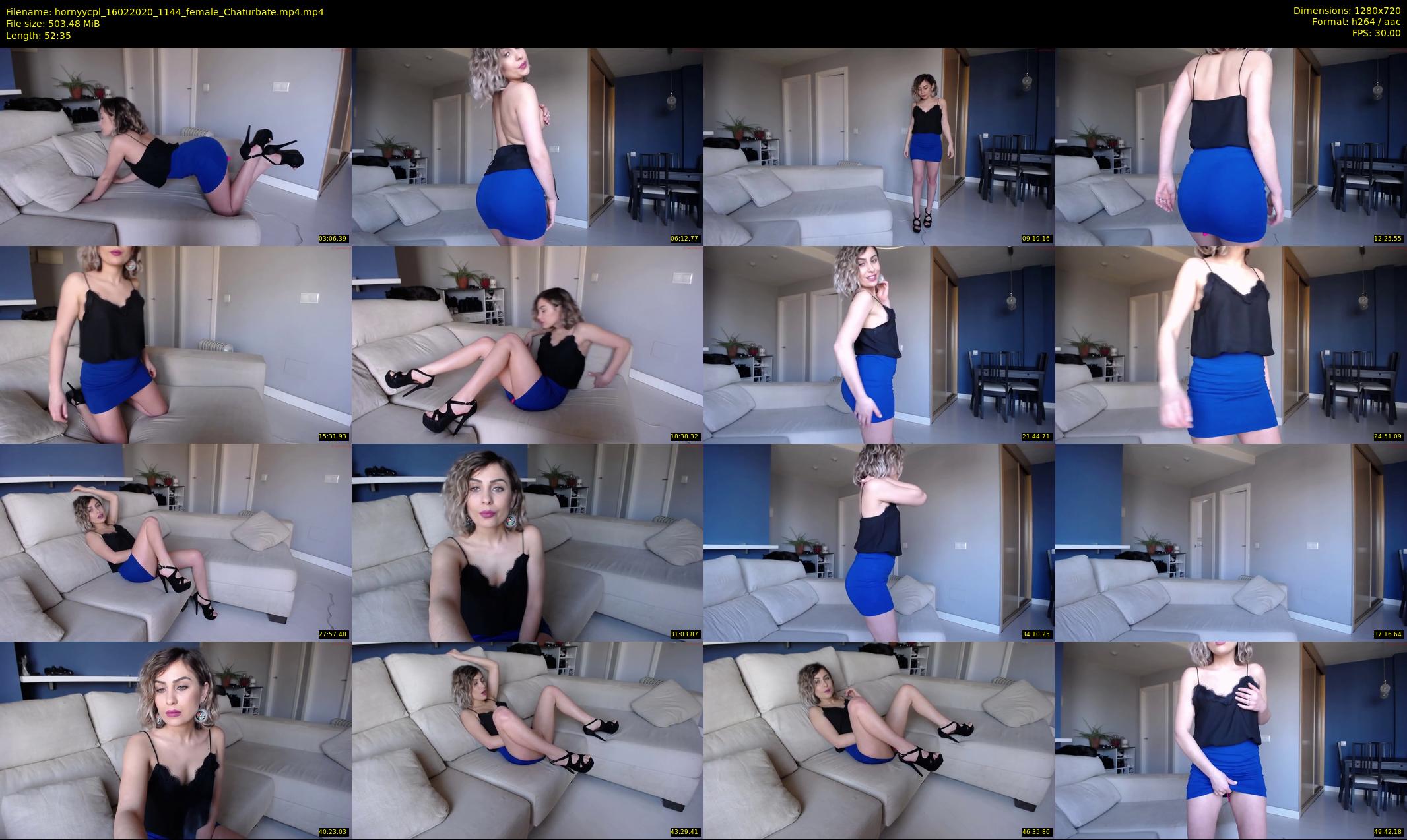 hornyycpl — 53 minute Chaturbate couple cam show recording, 720p, Feb 16, 2020