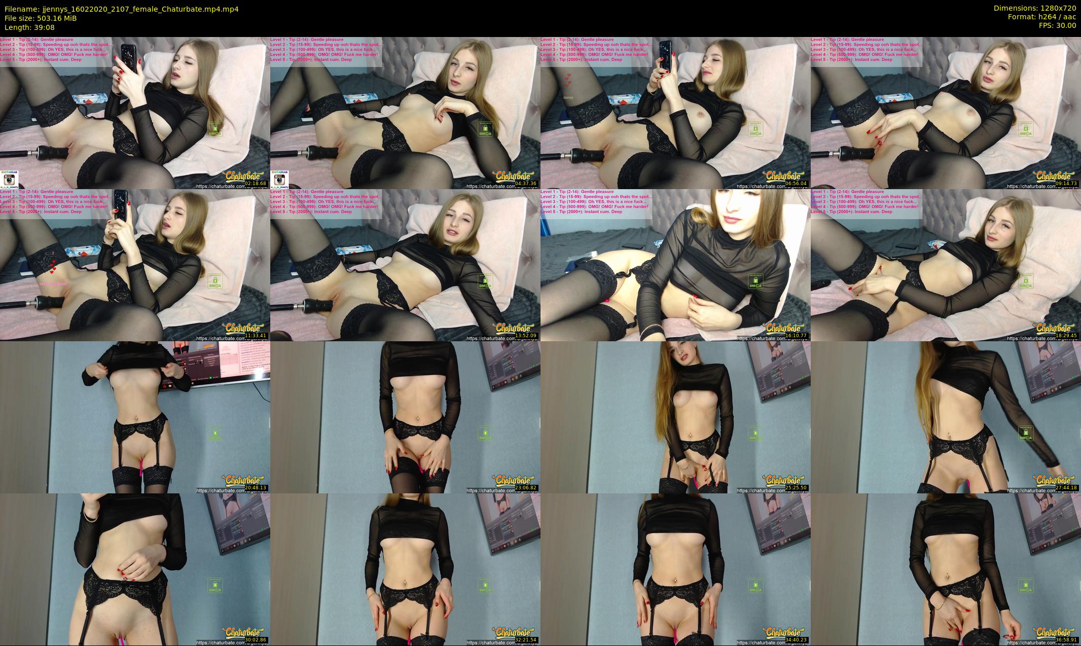 jjennys — 40 minute Chaturbate female cam show recording, 720p, Feb 16, 2020