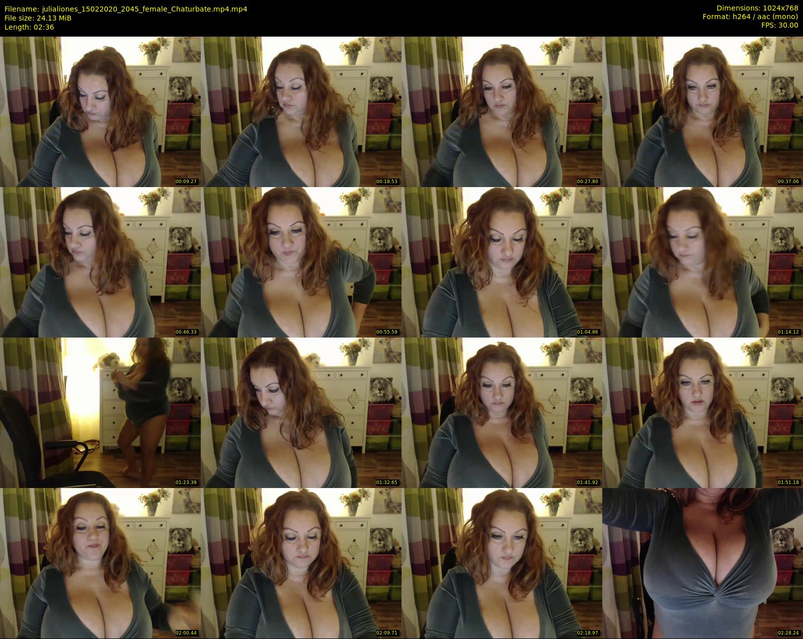 julialiones — 3 minute Chaturbate female cam show recording, 720p, Feb 15, 2020