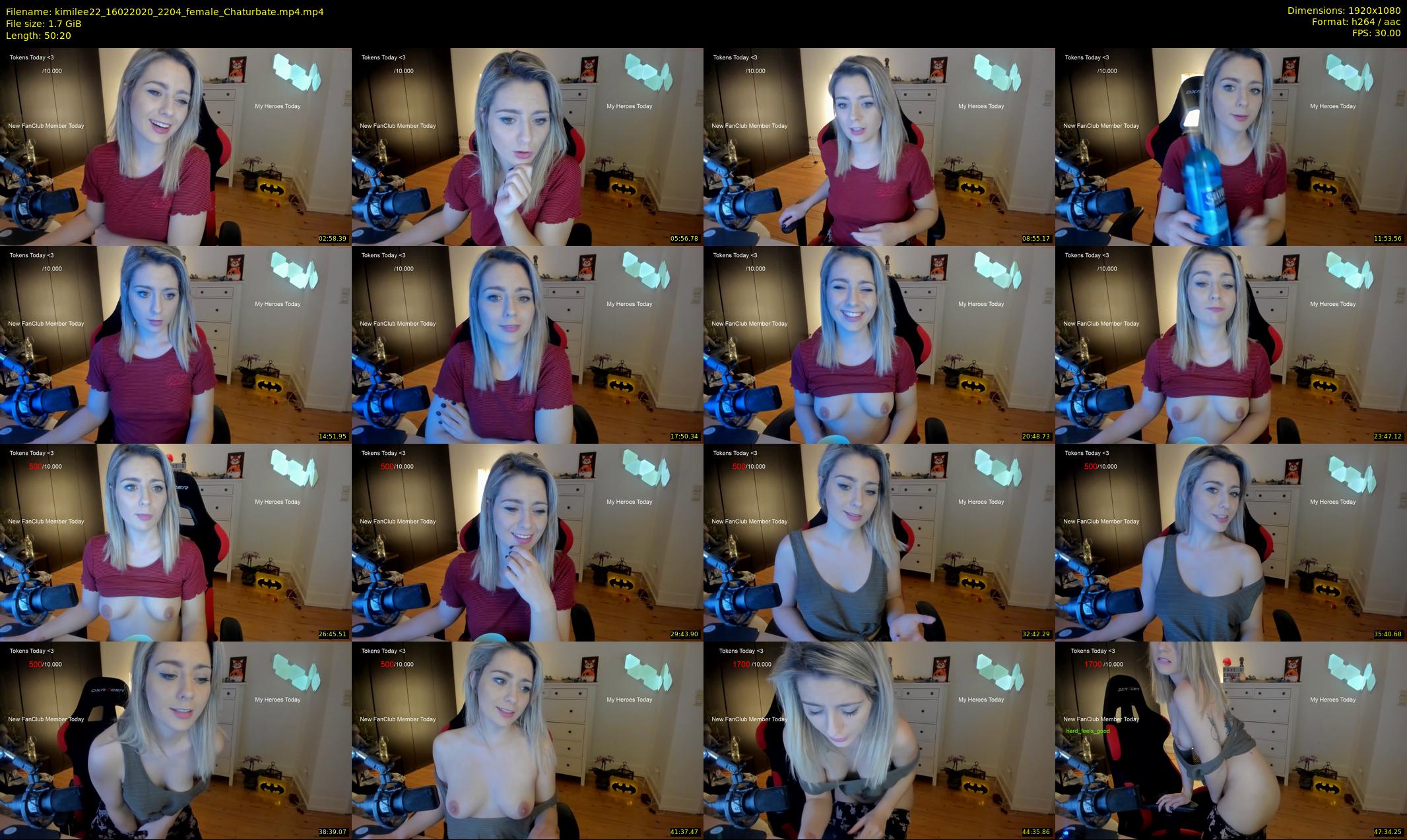 kimilee22 — 51 minute Chaturbate female cam show recording, 1080p, Feb 16, 2020