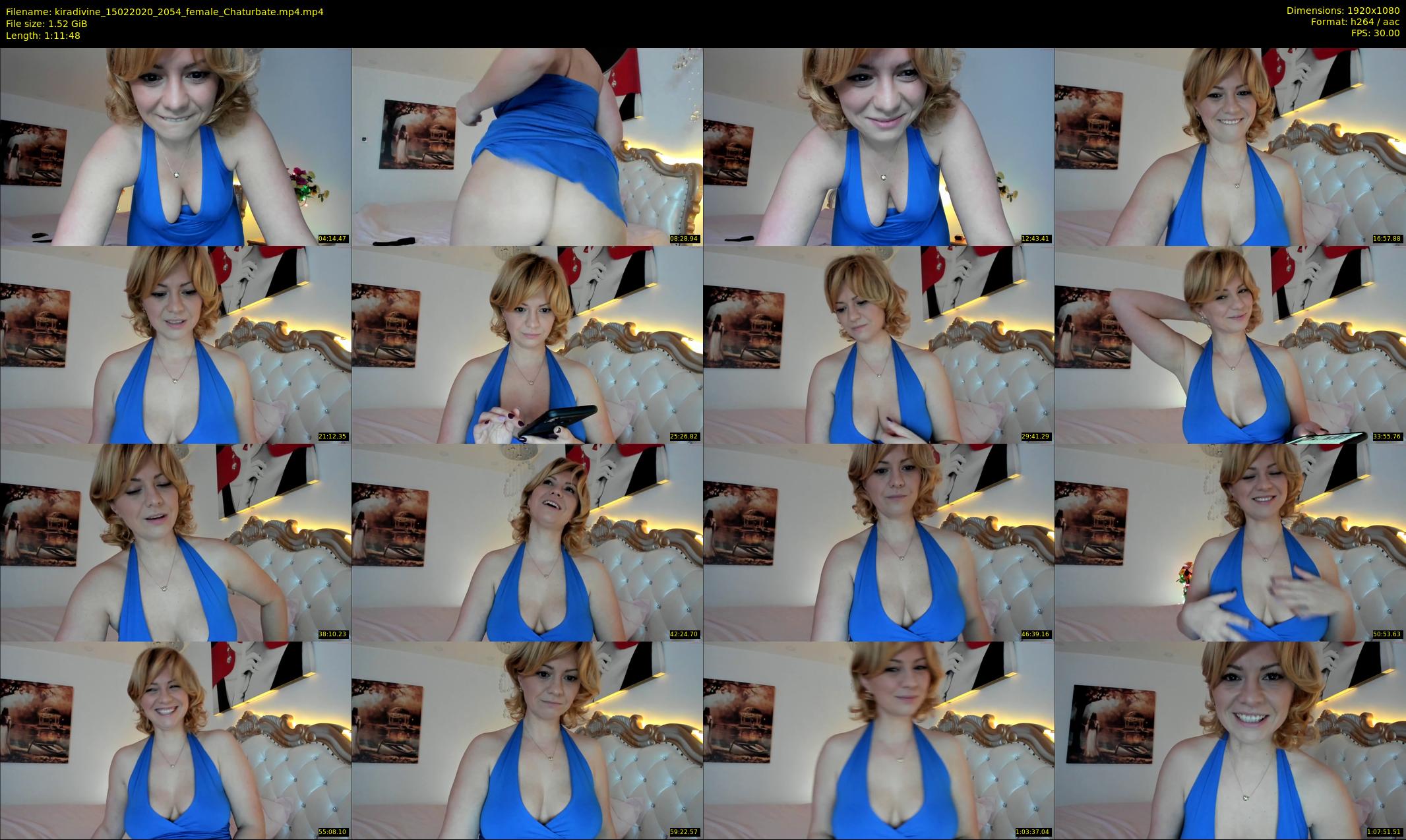 kiradivine — 72 minute Chaturbate female cam show recording, 1080p, Feb 15, 2020