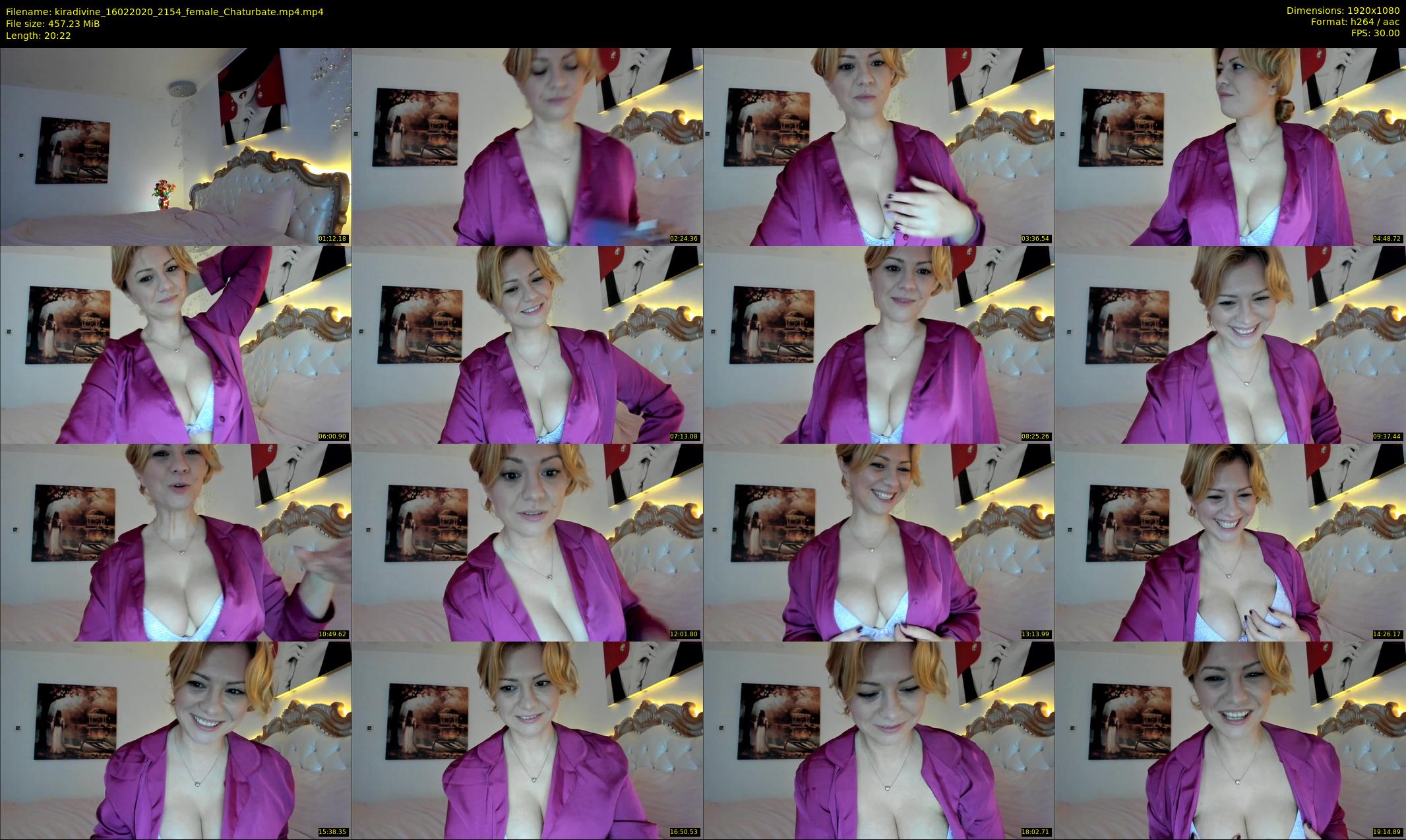 kiradivine — 21 minute Chaturbate female cam show recording, 1080p, Feb 16, 2020