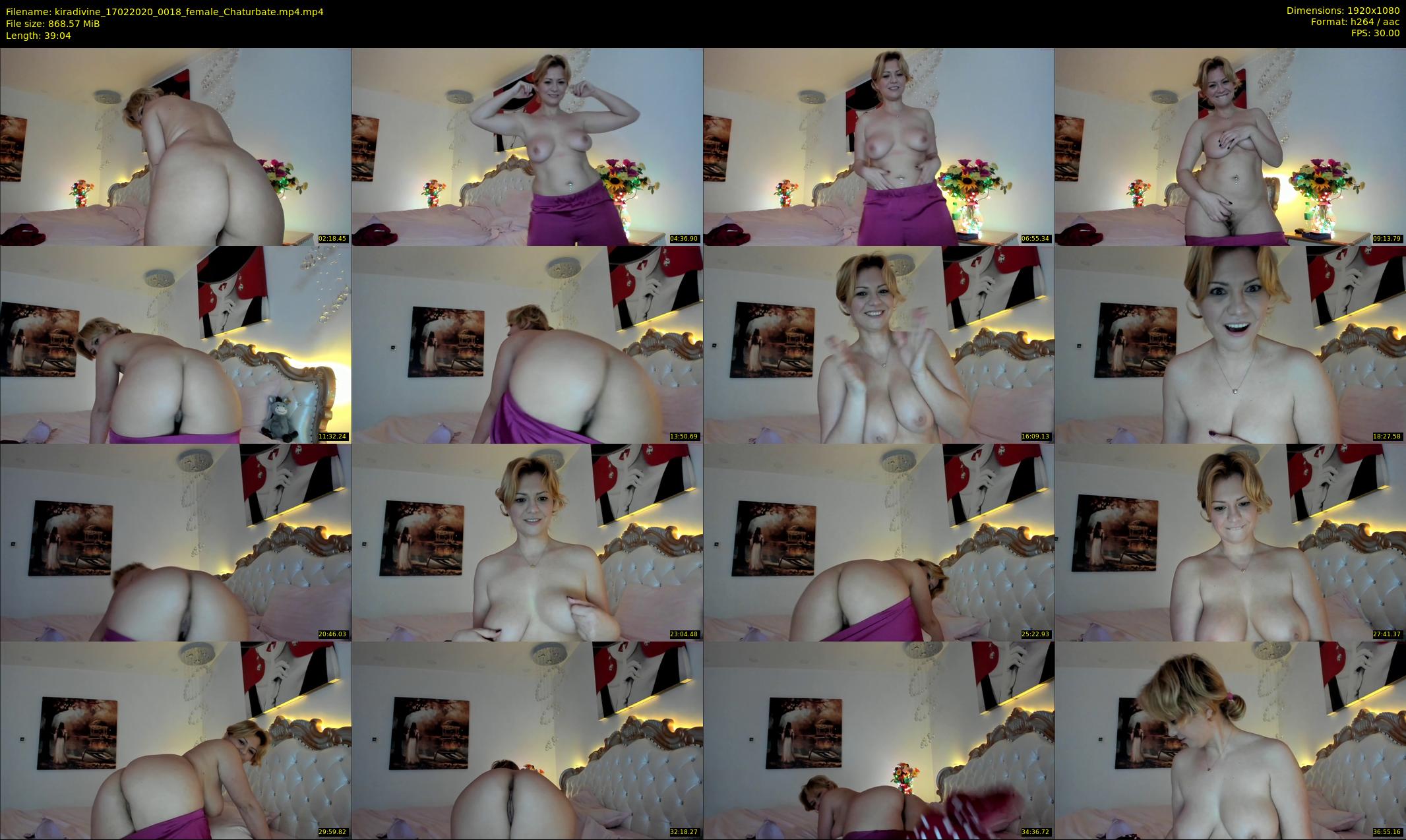 kiradivine — 40 minute Chaturbate female cam show recording, 1080p, Feb 17, 2020