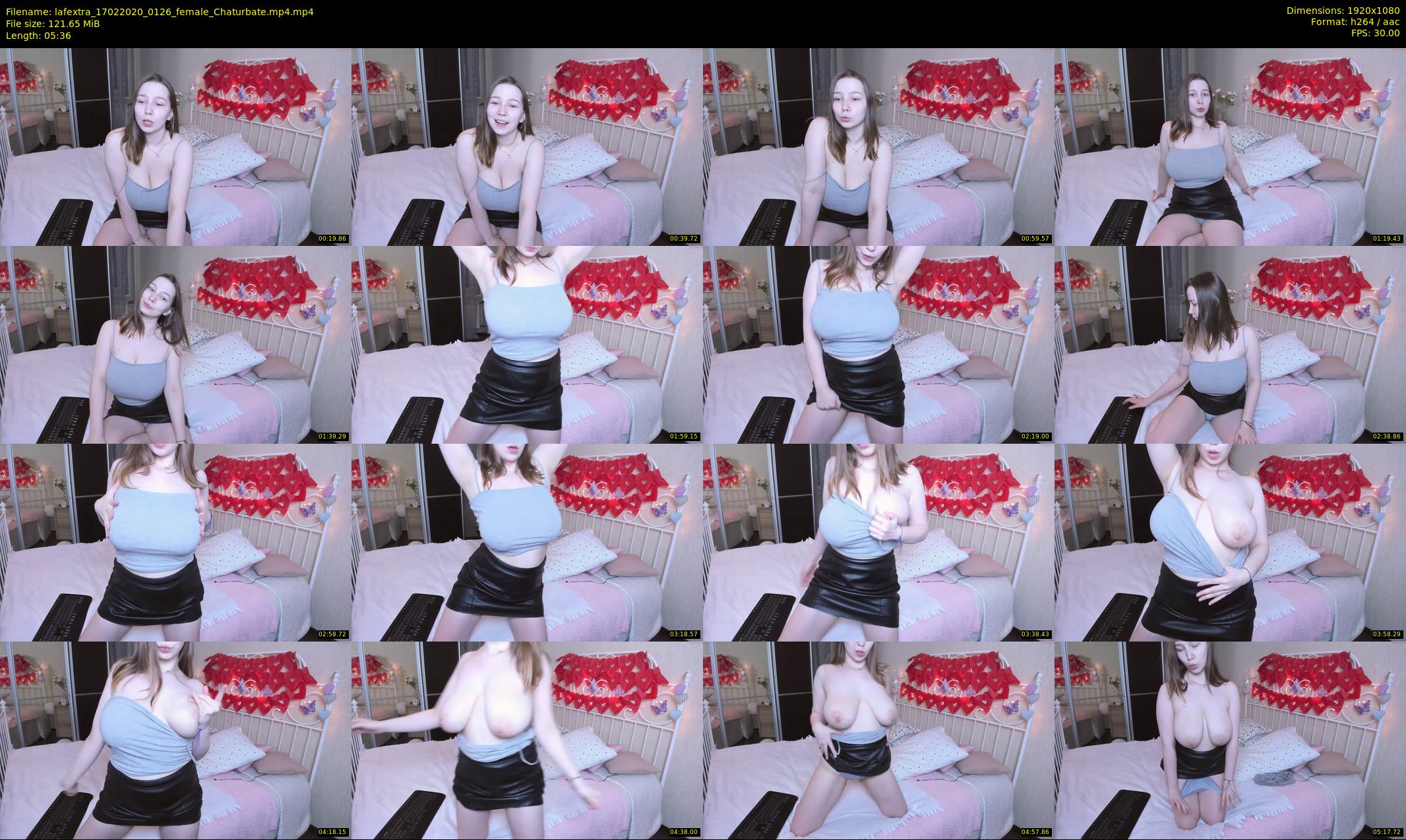 lafextra — 6 minute Chaturbate female cam show recording, 1080p, Feb 17, 2020