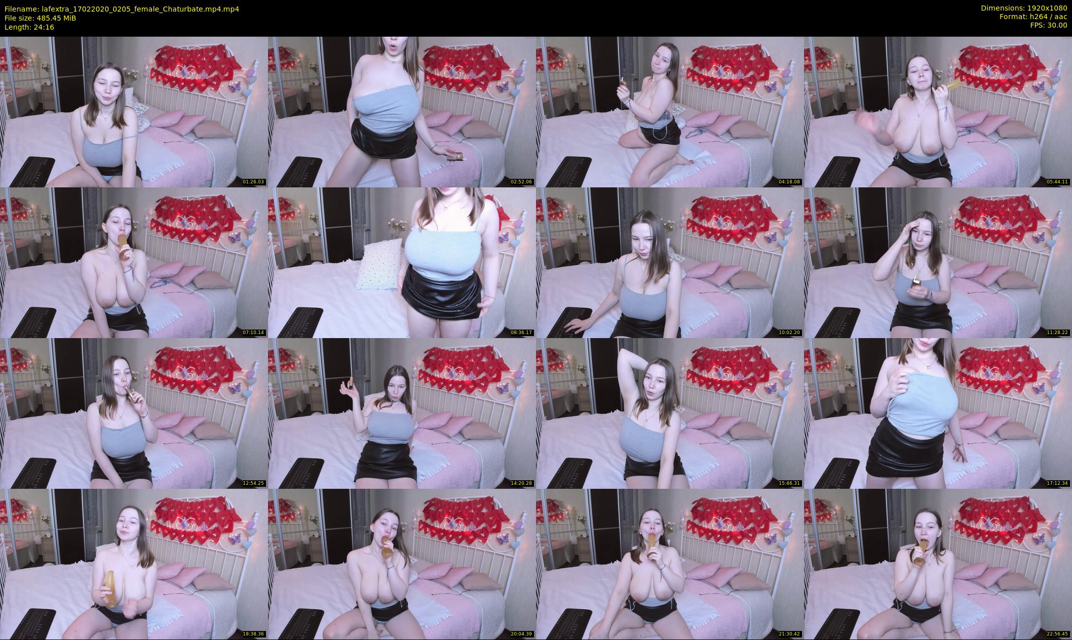 lafextra — 25 minute Chaturbate female cam show recording, 1080p, Feb 17, 2020