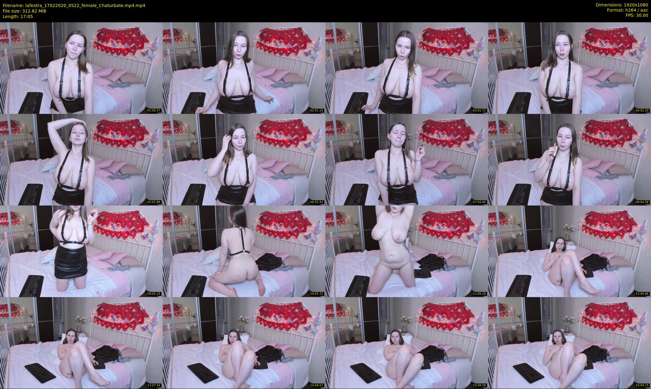 lafextra — 18 minute Chaturbate female cam show recording, 1080p, Feb 17, 2020