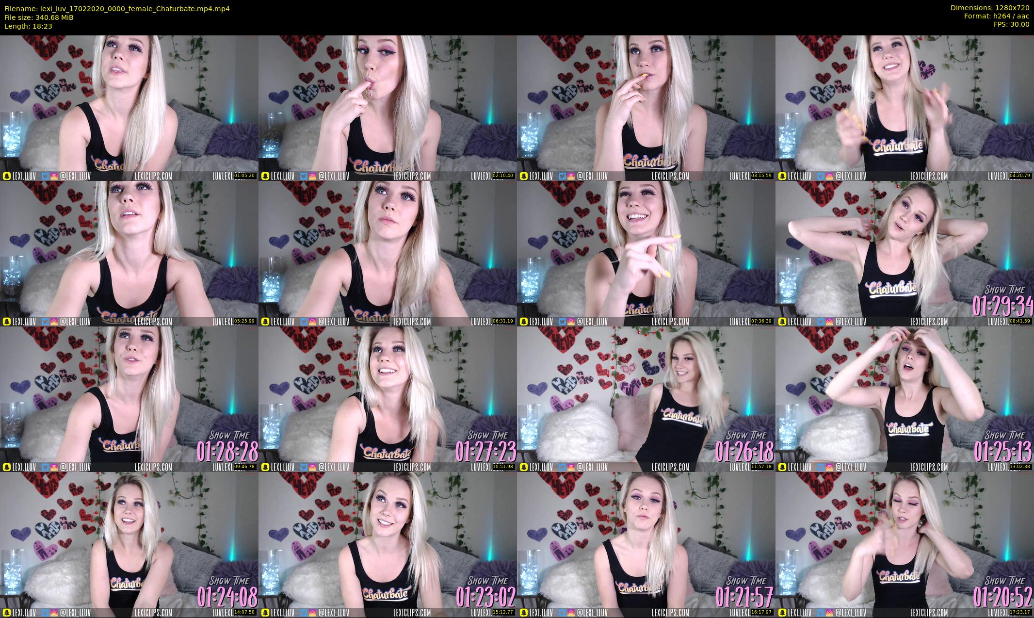 lexi_luv — 19 minute Chaturbate female cam show recording, 720p, Feb 17, 2020