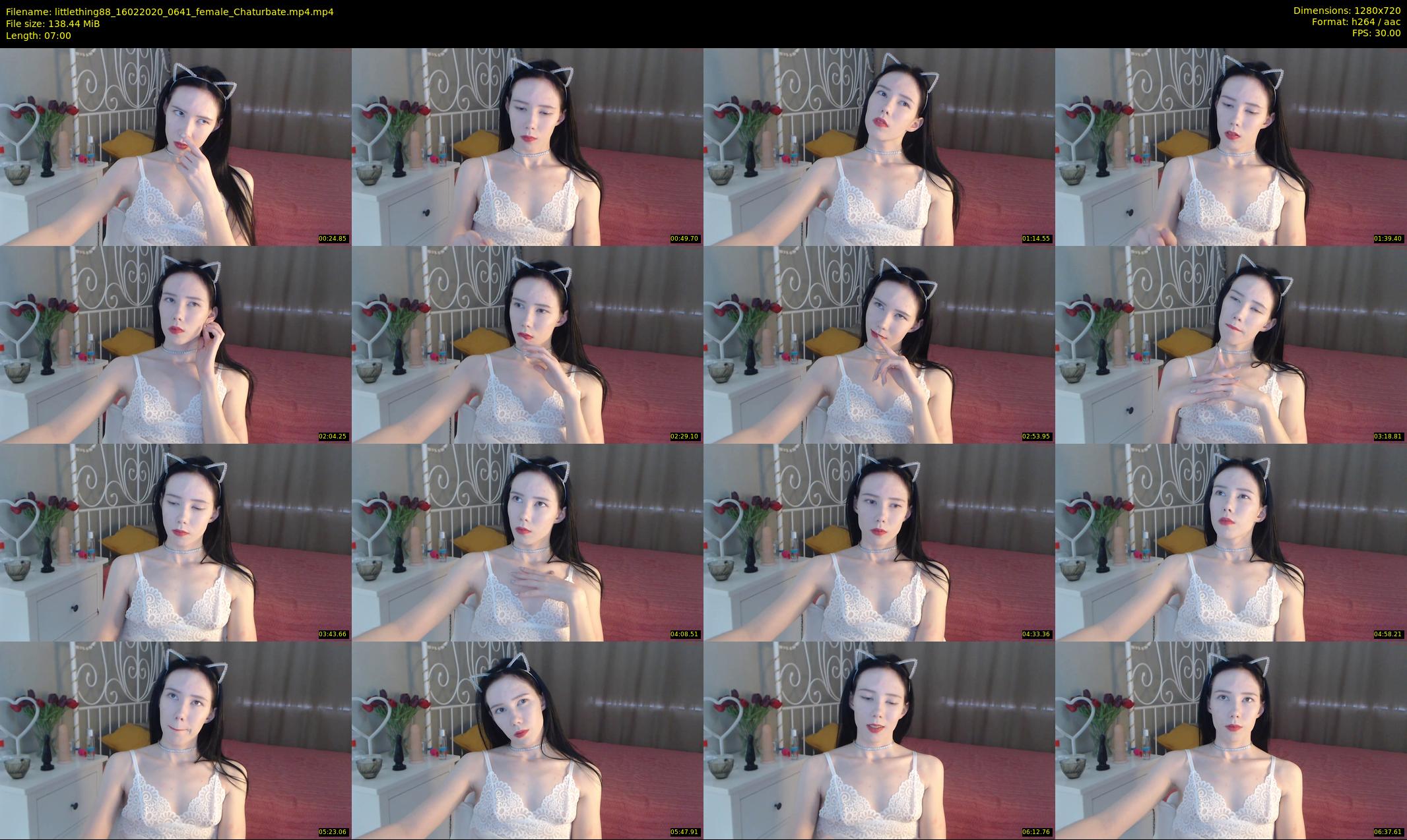 littlething88 — 7 minute Chaturbate female cam show recording, 720p, Feb 16, 2020