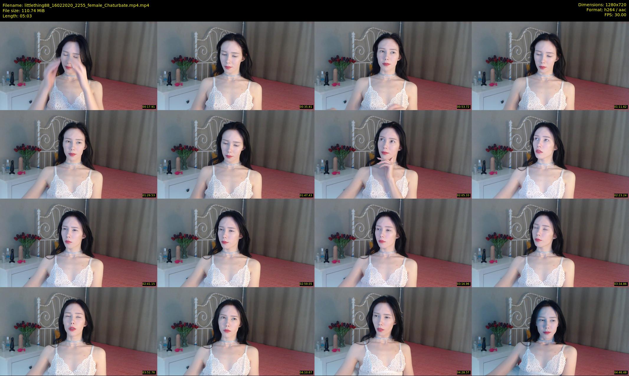 littlething88 — 6 minute Chaturbate female cam show recording, 720p, Feb 16, 2020