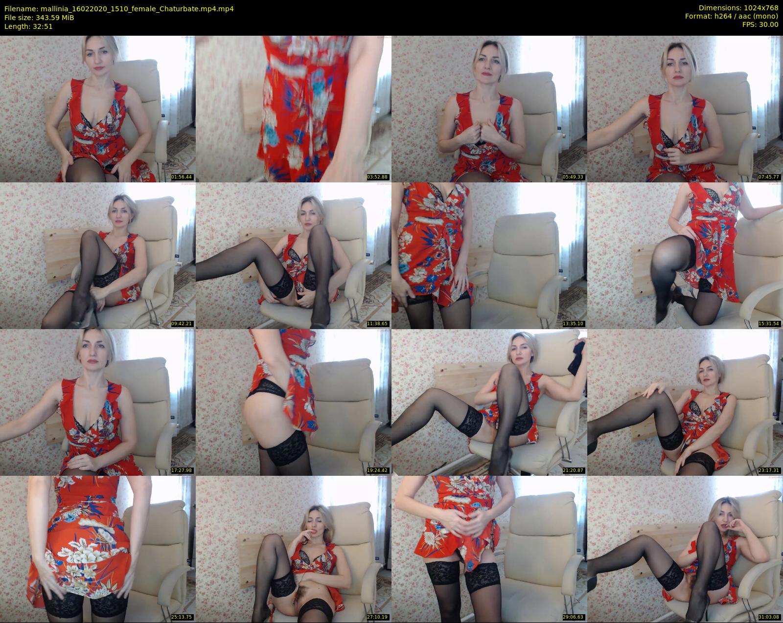 mallinia — 33 minute Chaturbate female cam show recording, 720p, Feb 16, 2020