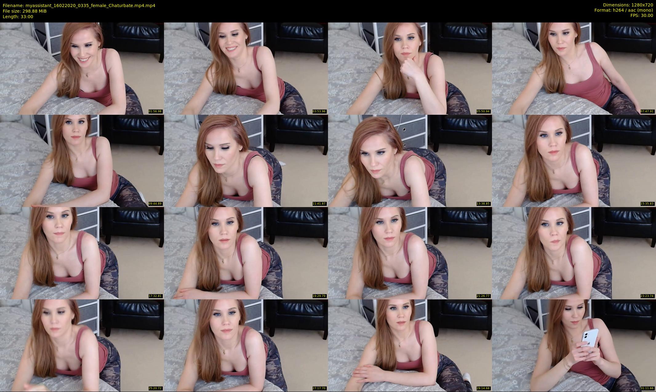 myassistant — 33 minute Chaturbate female cam show recording, 720p, Feb 16, 2020