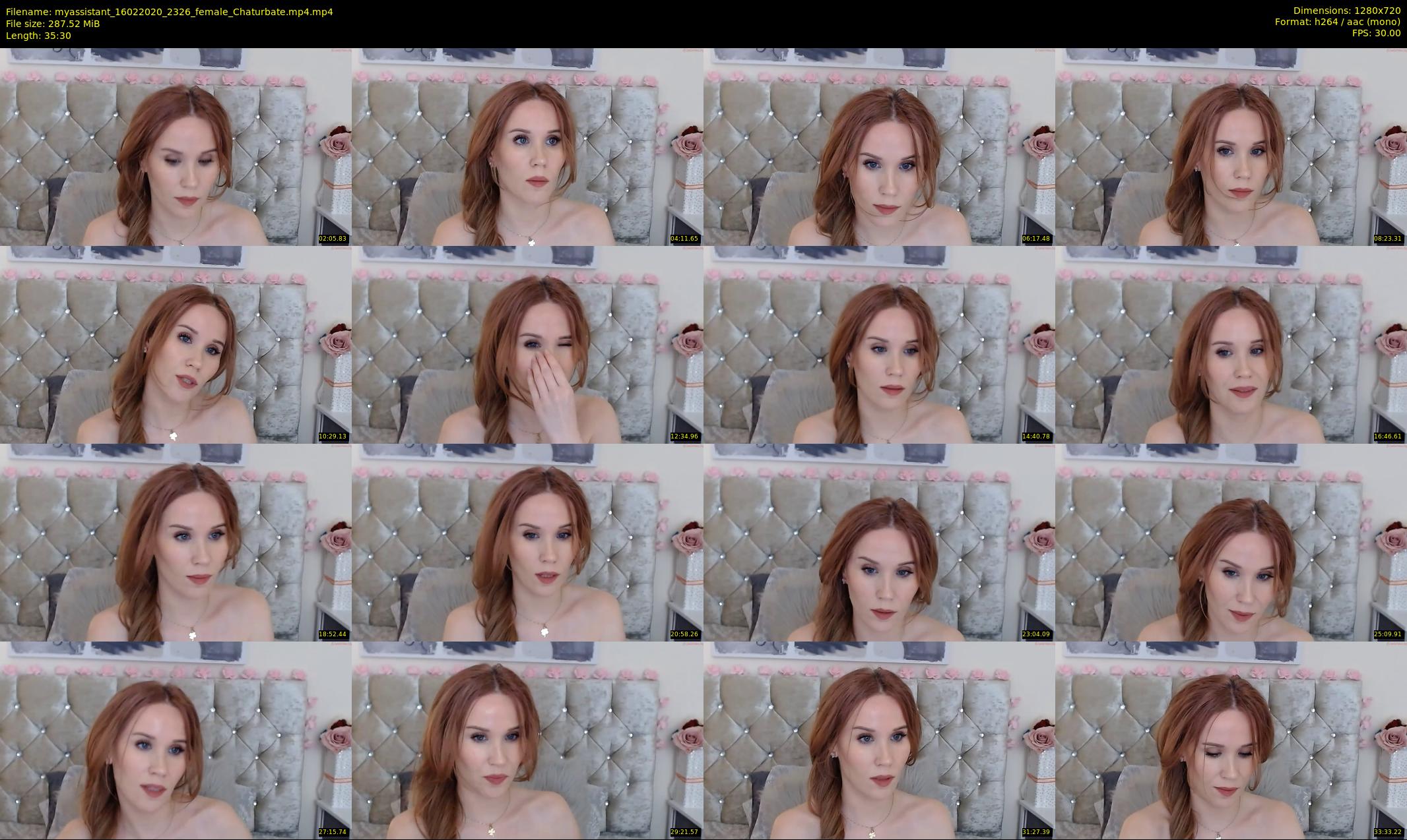 myassistant — 36 minute Chaturbate female cam show recording, 720p, Feb 16, 2020