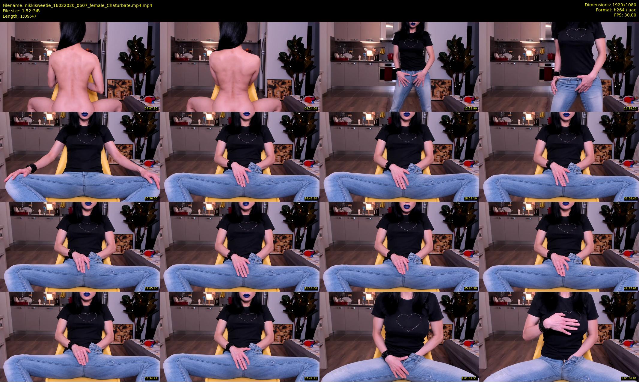 nikkisweetie — 70 minute Chaturbate female cam show recording, 1080p, Feb 16, 2020