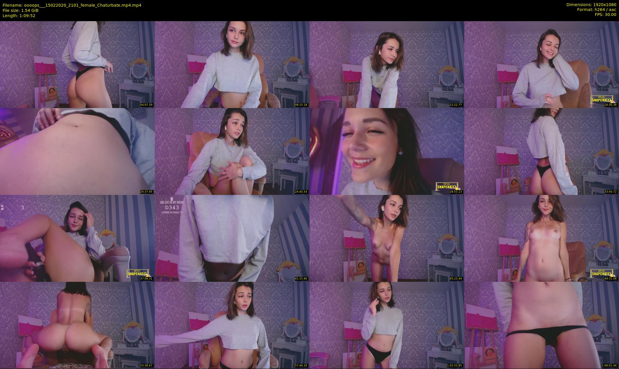 oooops__ — 70 minute Chaturbate female cam show recording, 1080p, Feb 15, 2020